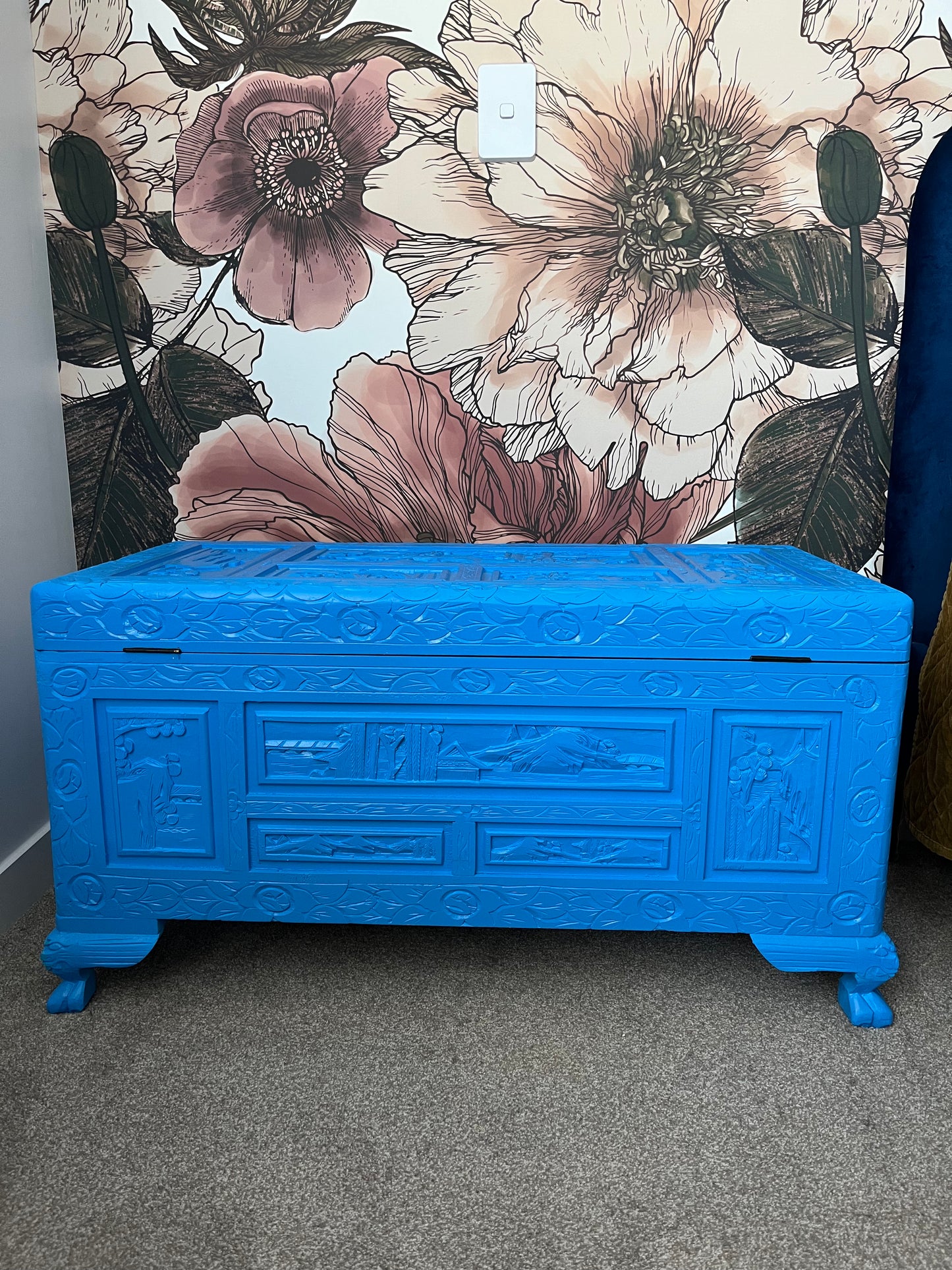 Beautiful Blue Camphor Chest