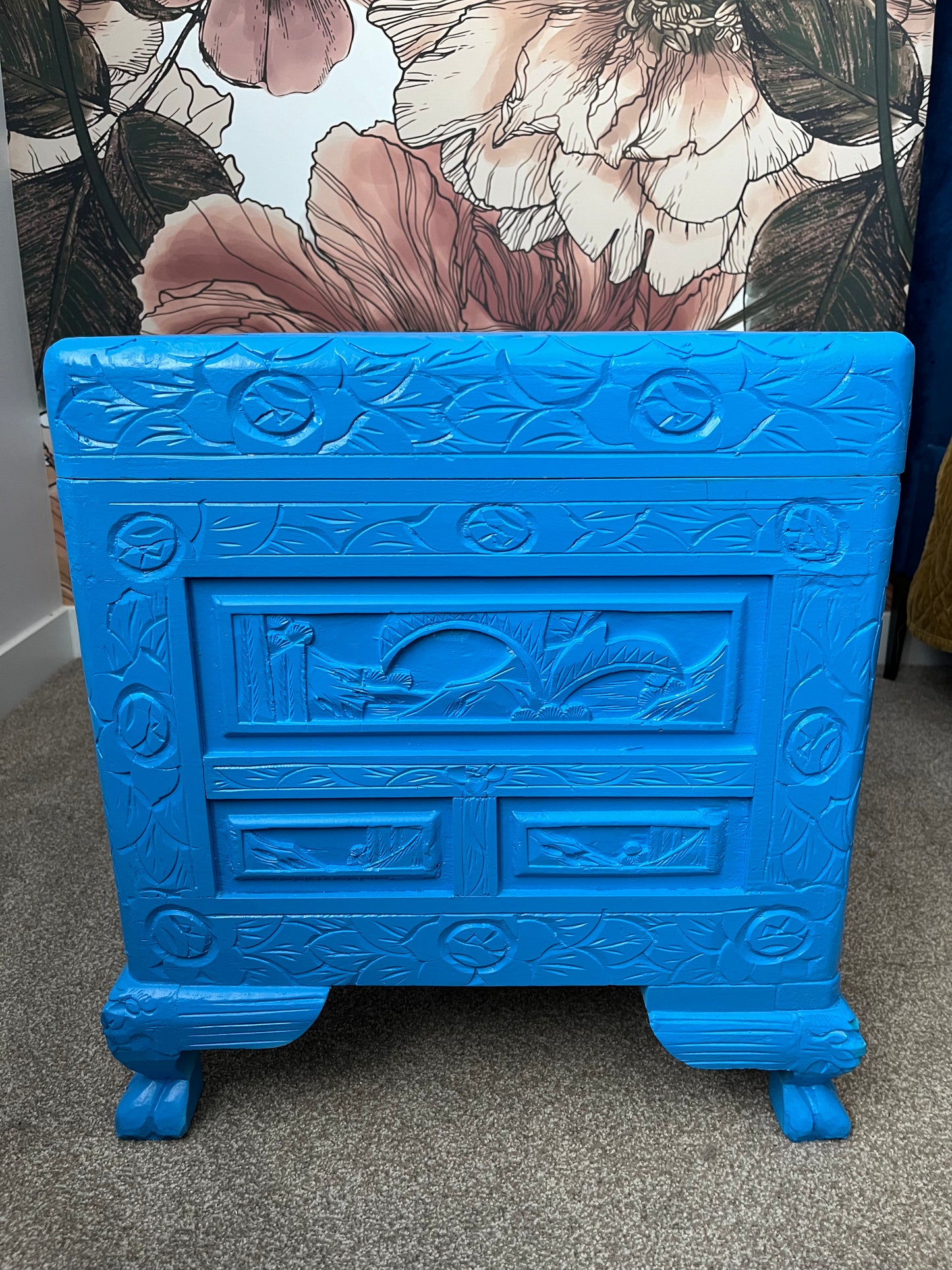 Beautiful Blue Camphor Chest