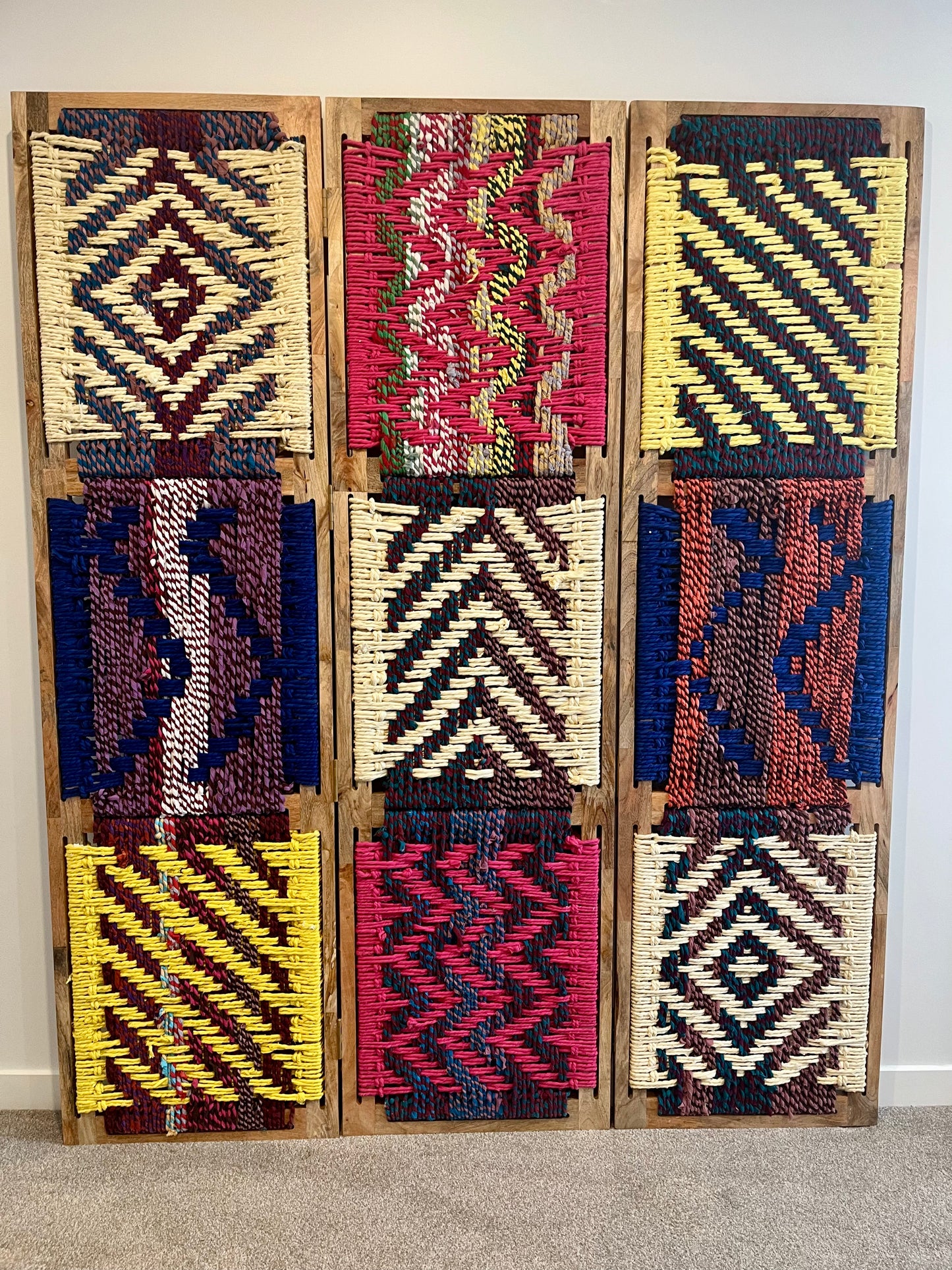Beautiful Woven Room Divider/ Decorative Screen
