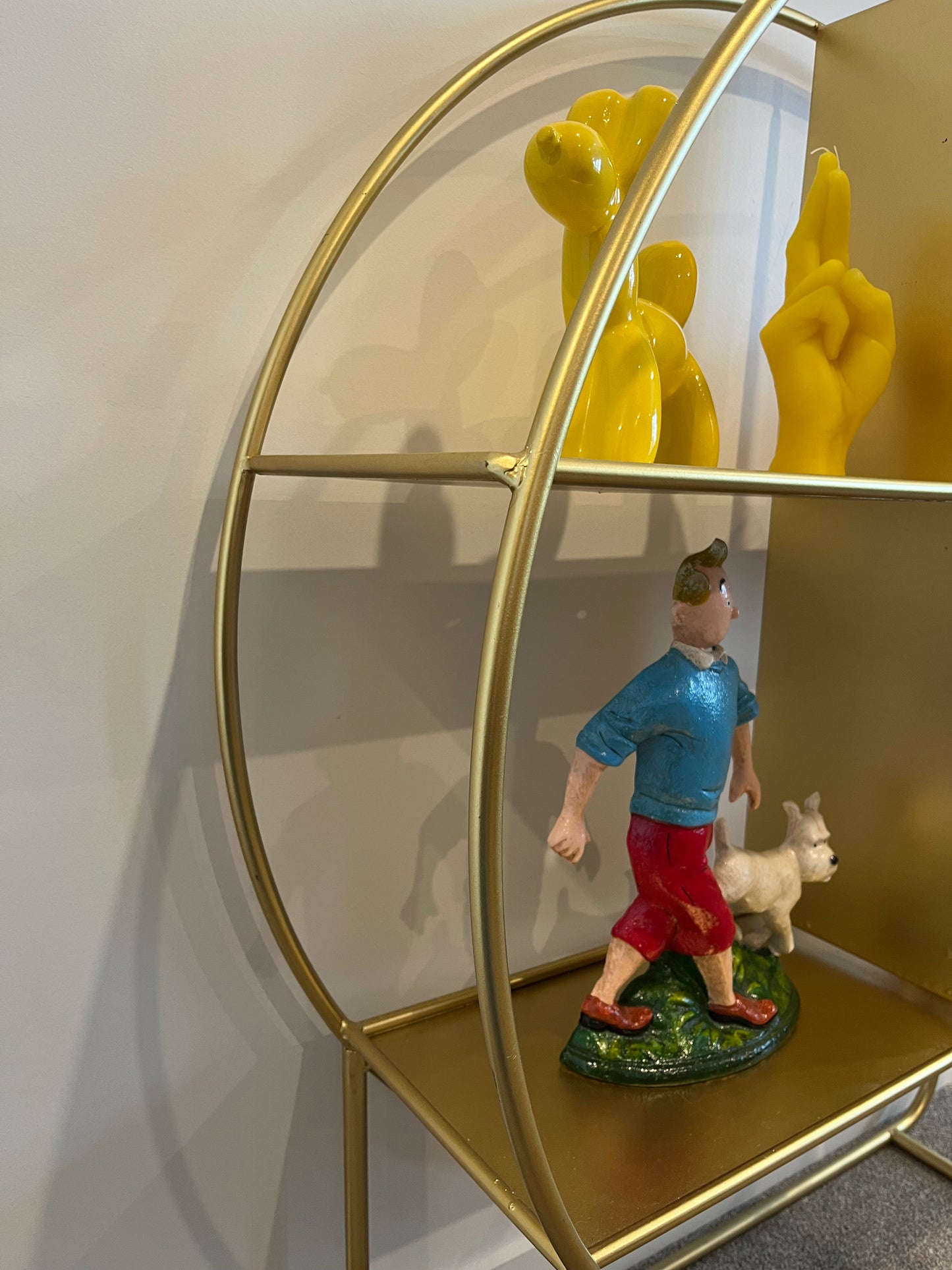 Gorgeous Gold Shelving Unit