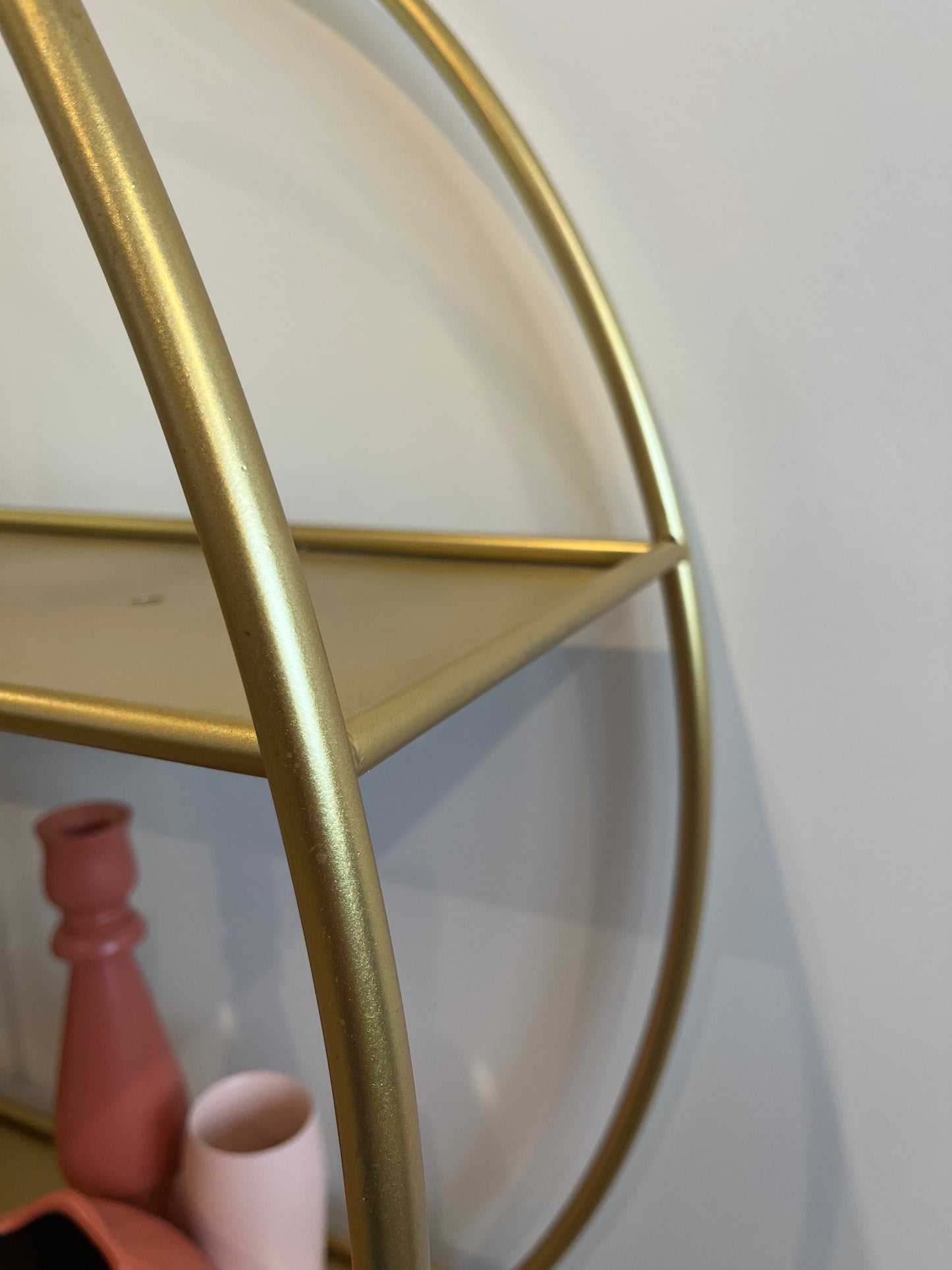 Gorgeous Gold Shelving Unit