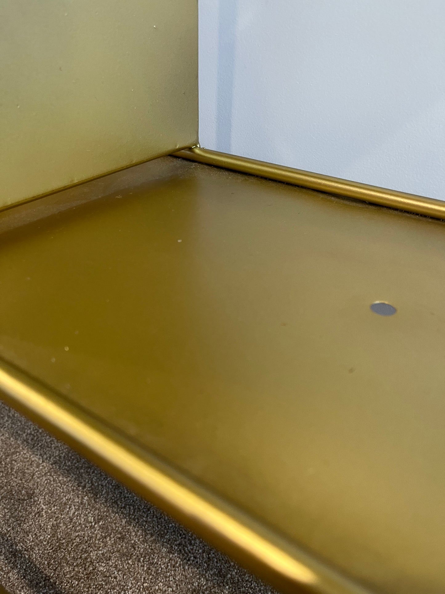 Gorgeous Gold Shelving Unit