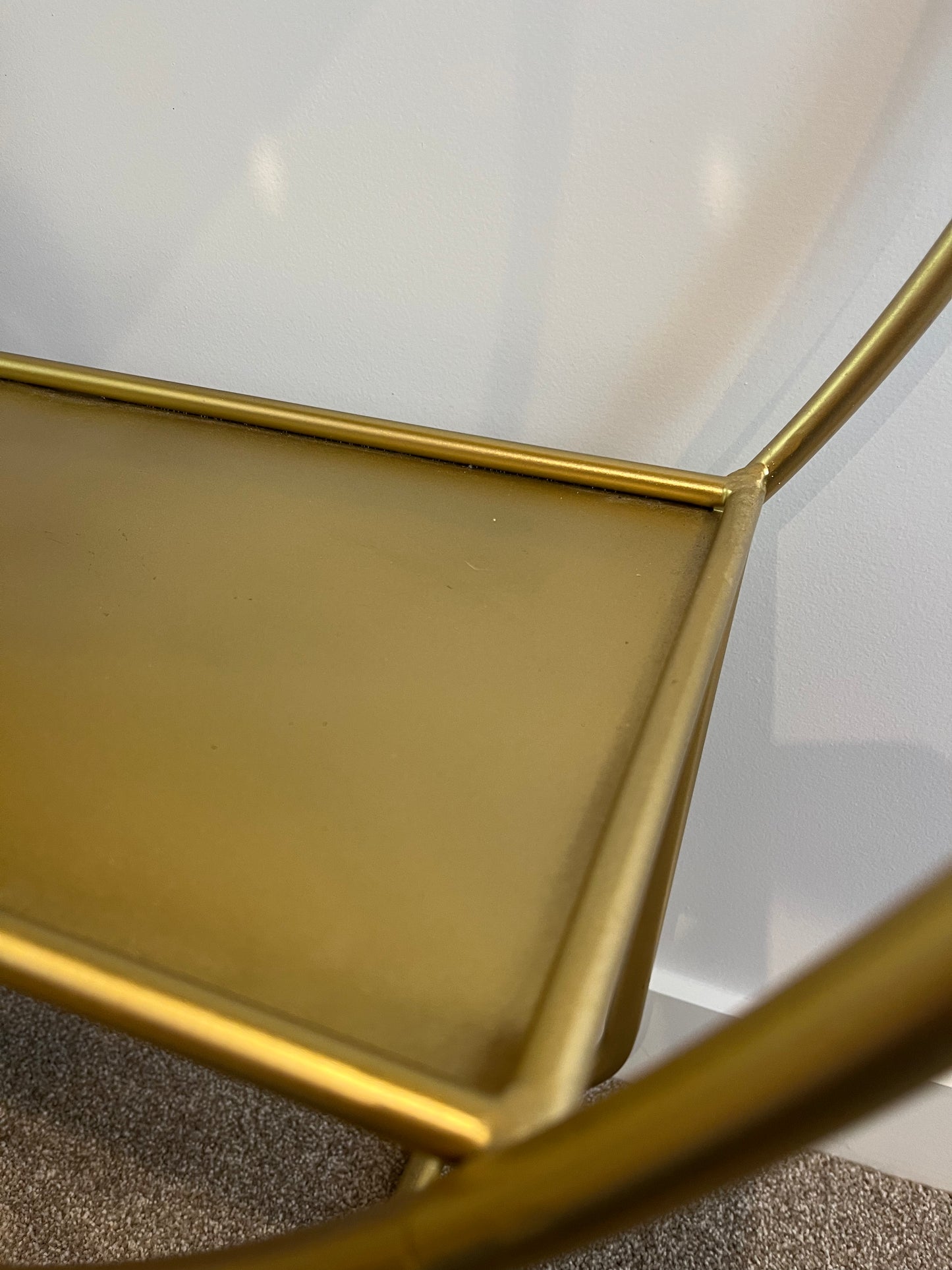 Gorgeous Gold Shelving Unit
