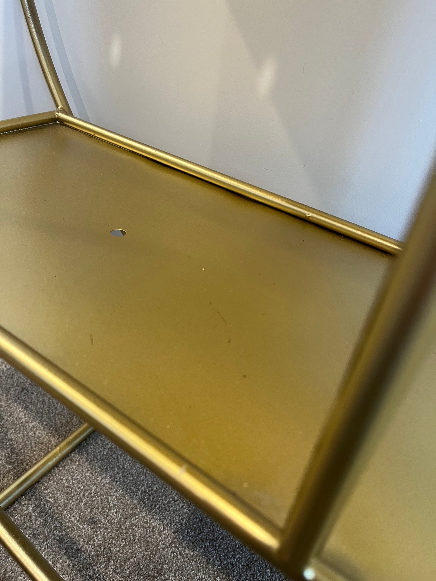 Gorgeous Gold Shelving Unit
