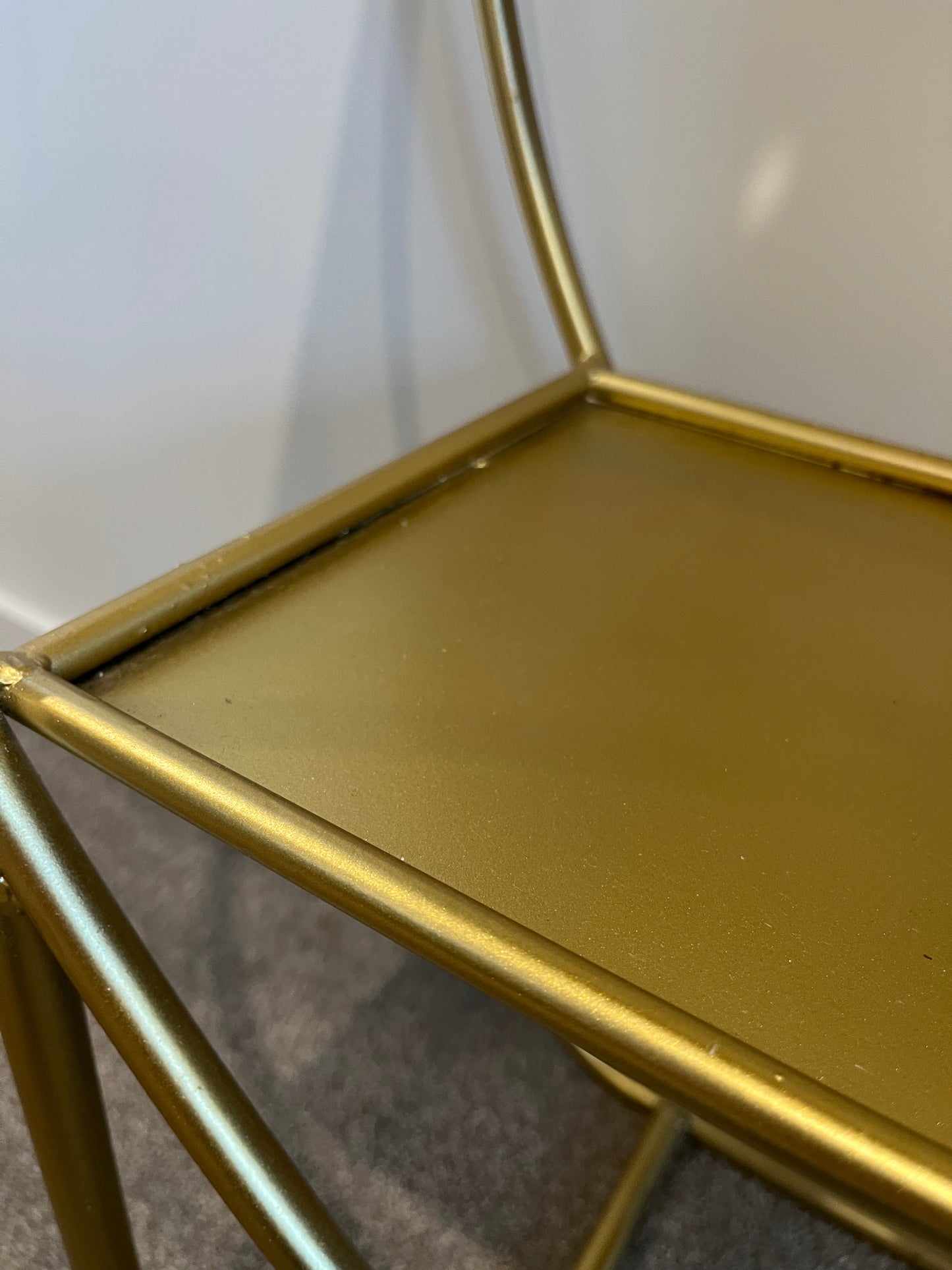 Gorgeous Gold Shelving Unit