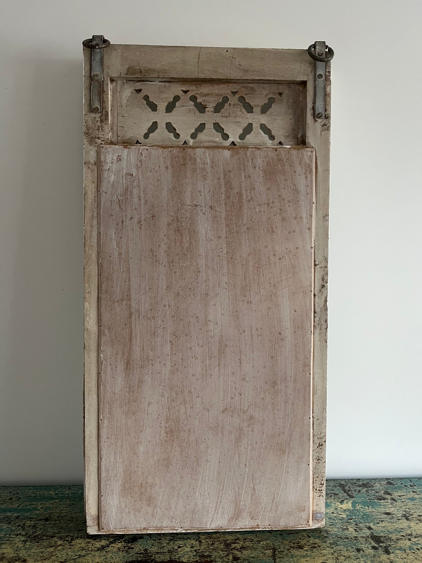 Beautiful White Carved Wooden Mirror
