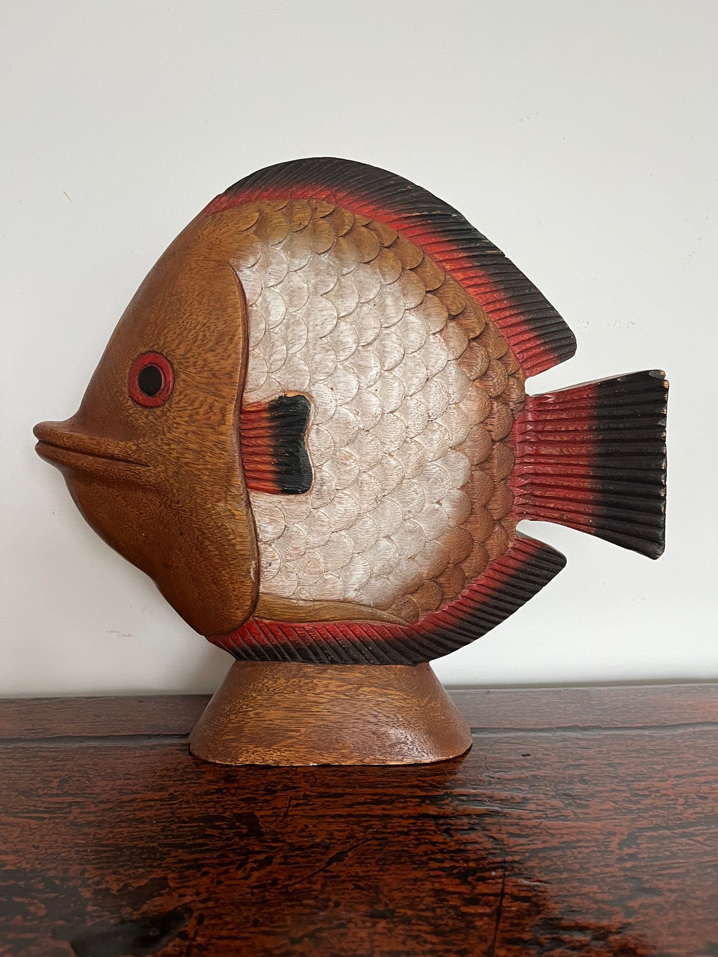 Funky Wooden Fish Ornament
