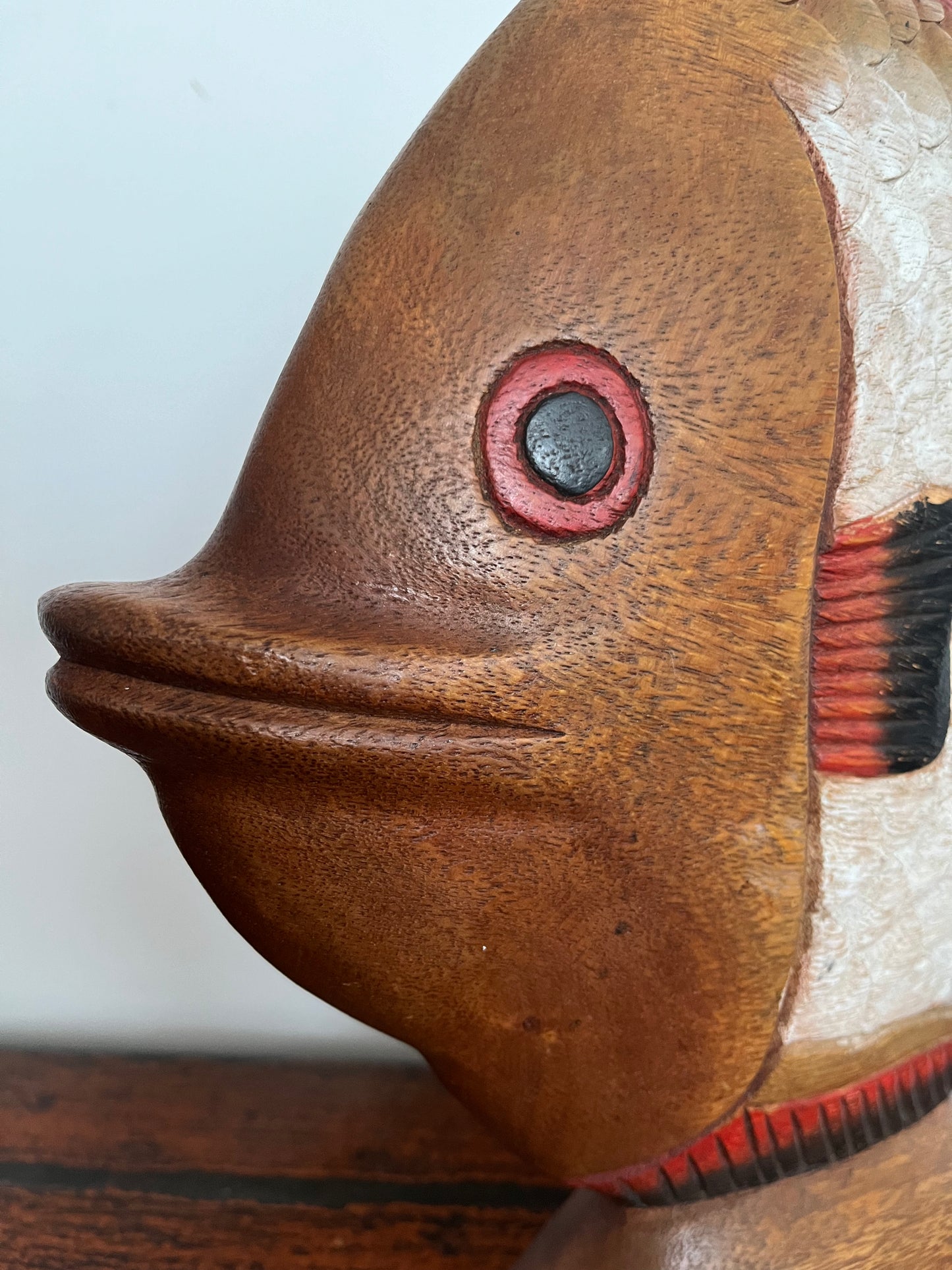 Funky Wooden Fish Ornament