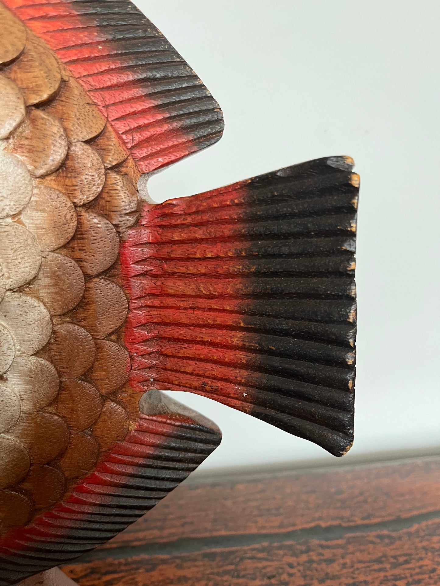 Funky Wooden Fish Ornament