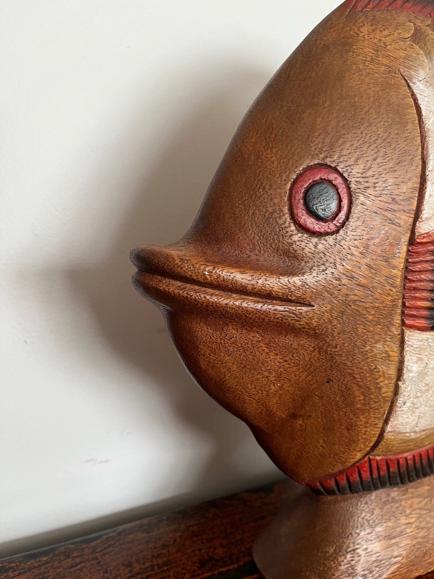 Funky Wooden Fish Ornament