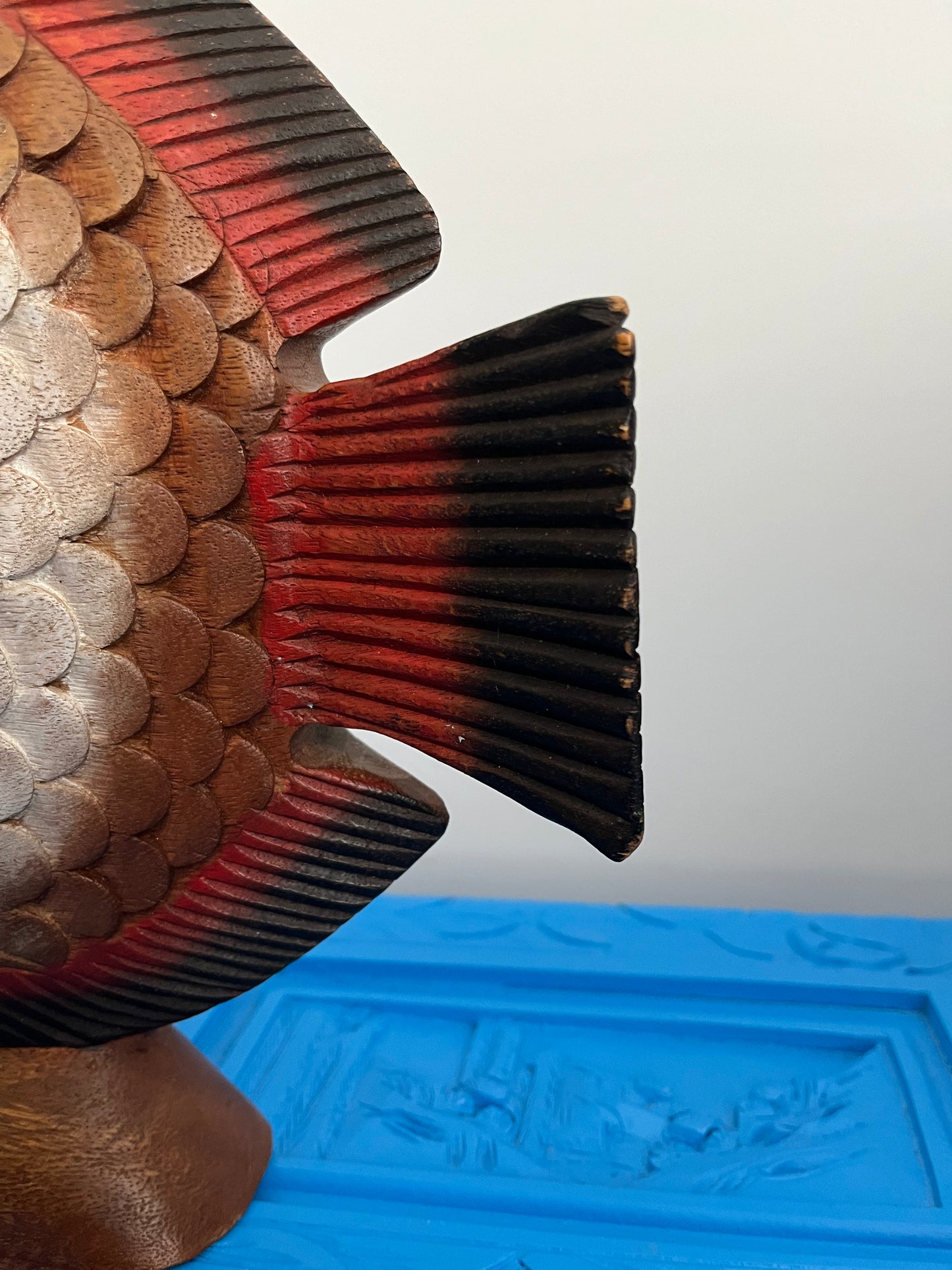 Funky Wooden Fish Ornament