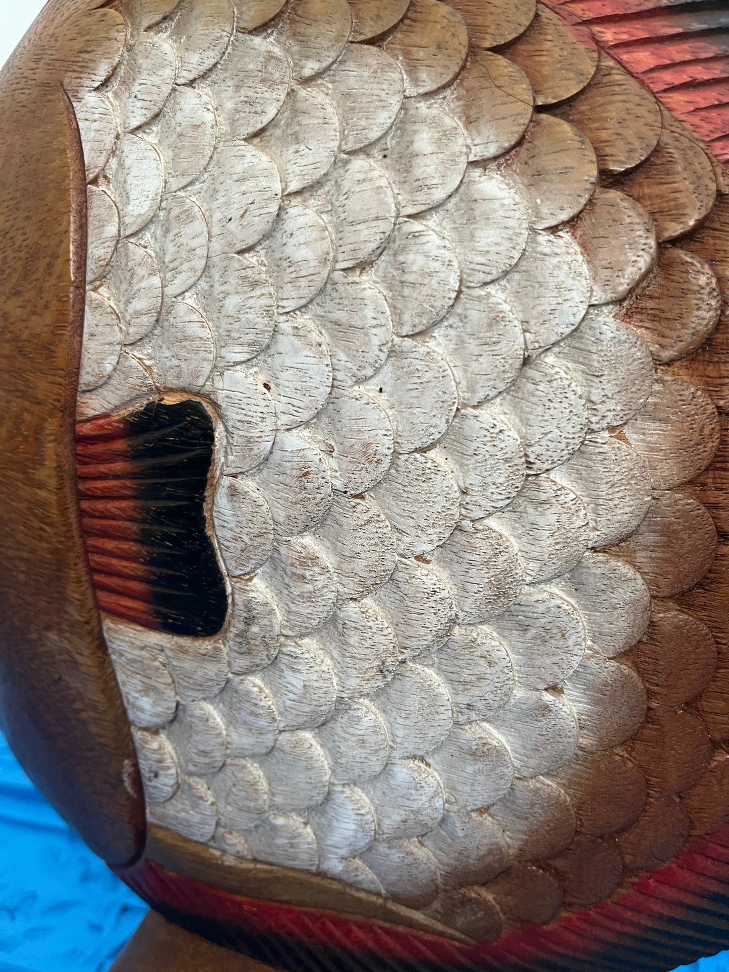 Funky Wooden Fish Ornament