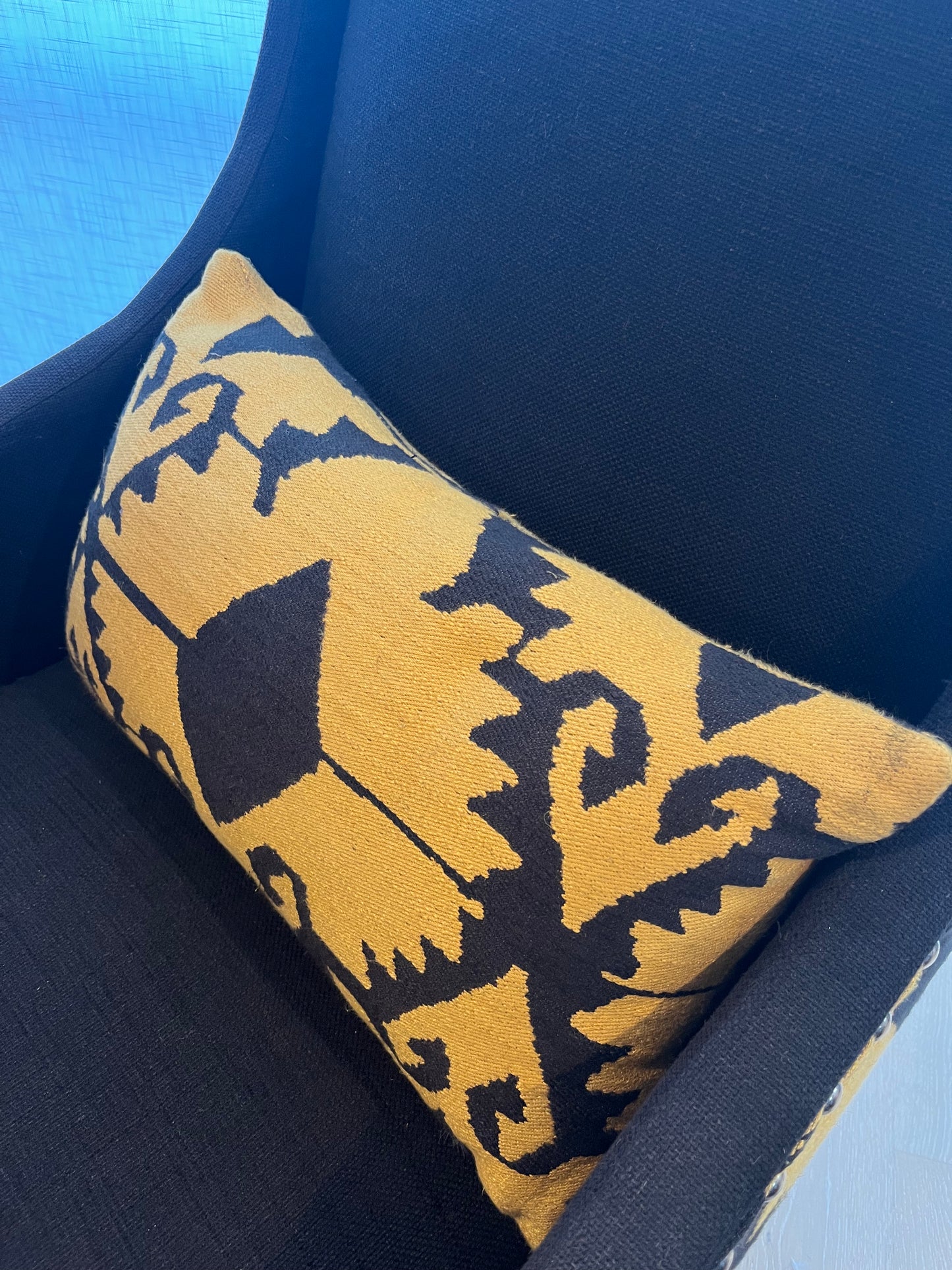 Beautiful Wingback Fabric Armchair ( 2 available )