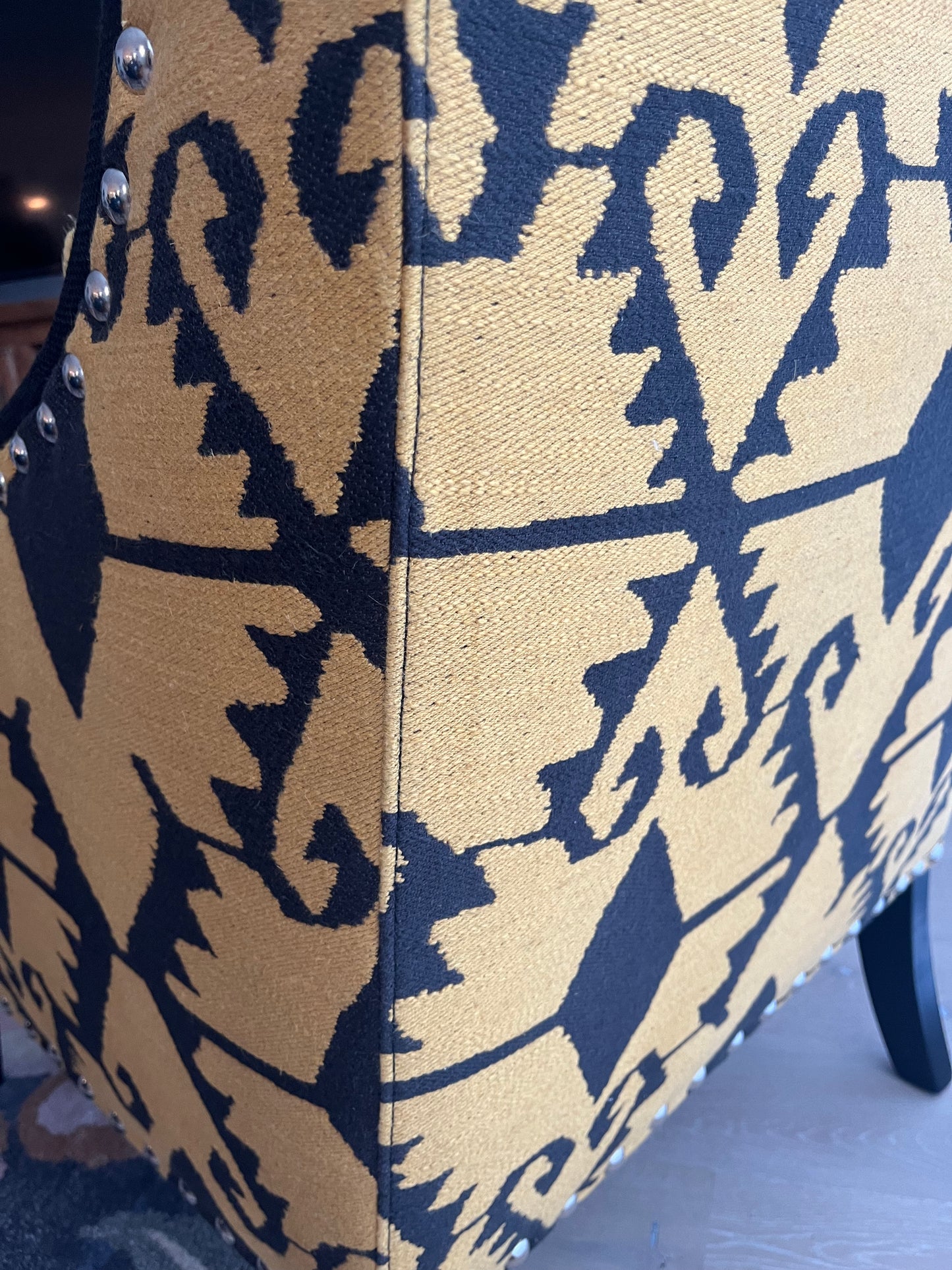 Beautiful Wingback Fabric Armchair ( 2 available )