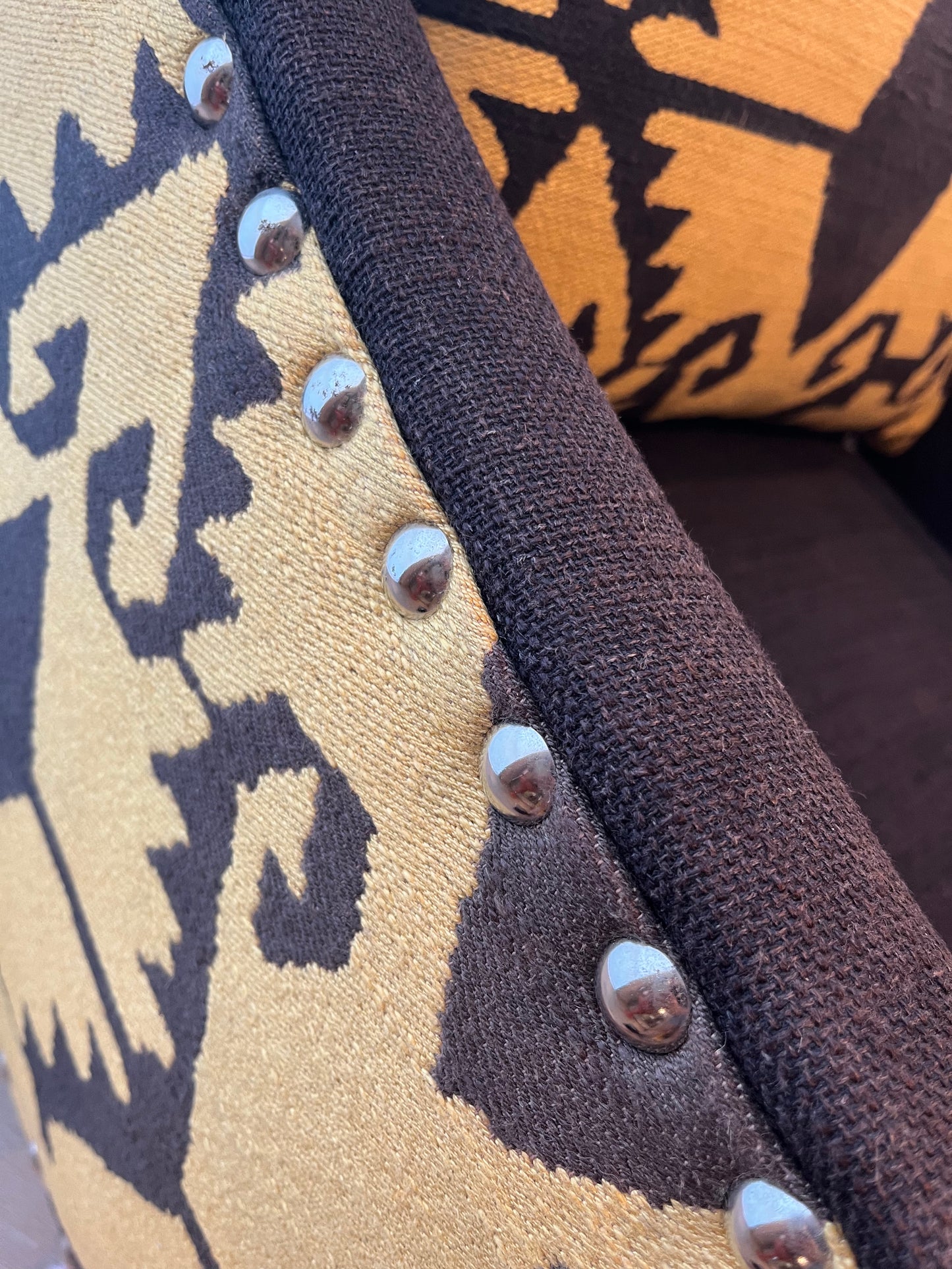 Beautiful Wingback Fabric Armchair ( 2 available )