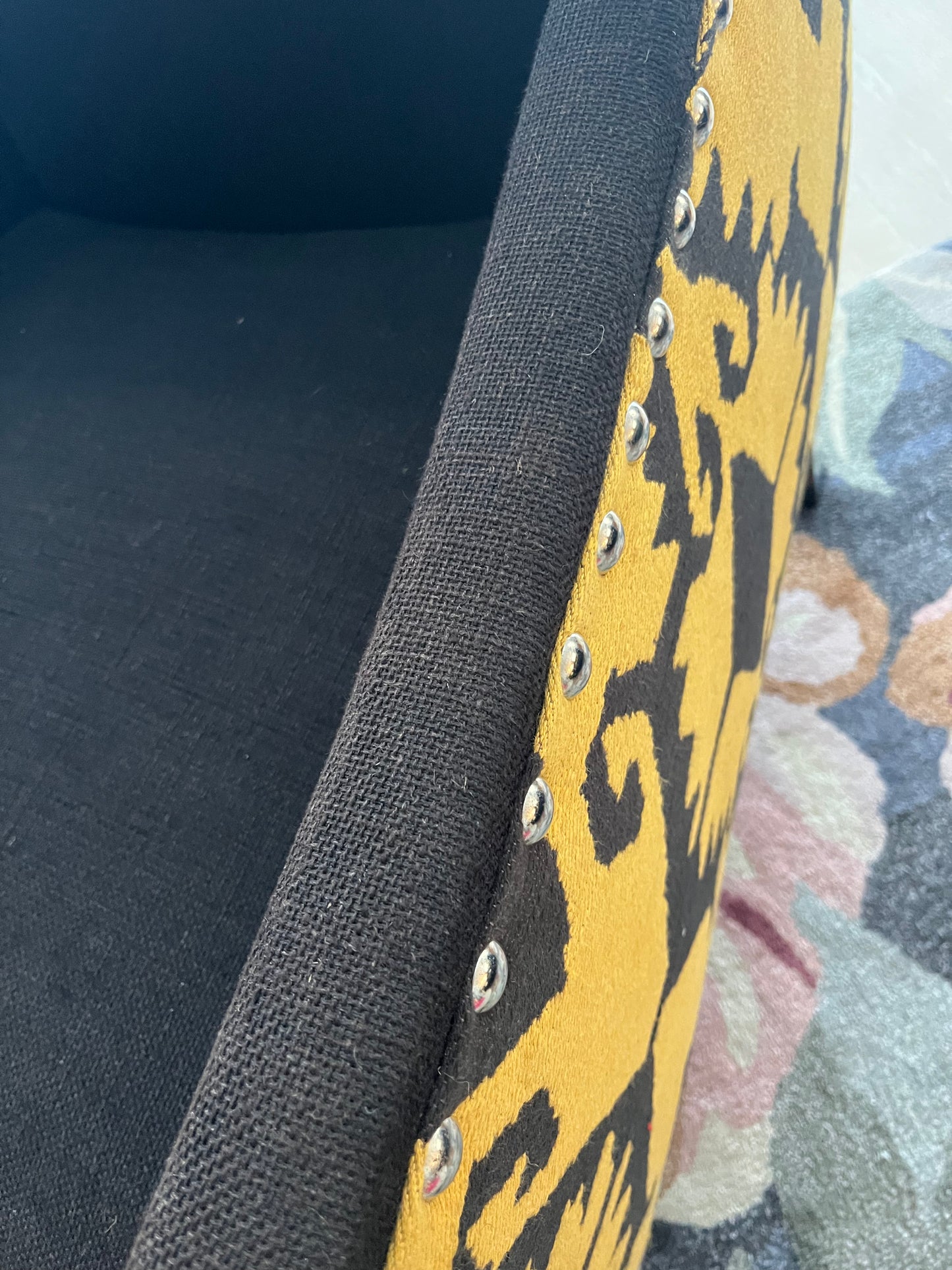 Beautiful Wingback Fabric Armchair ( 2 available )