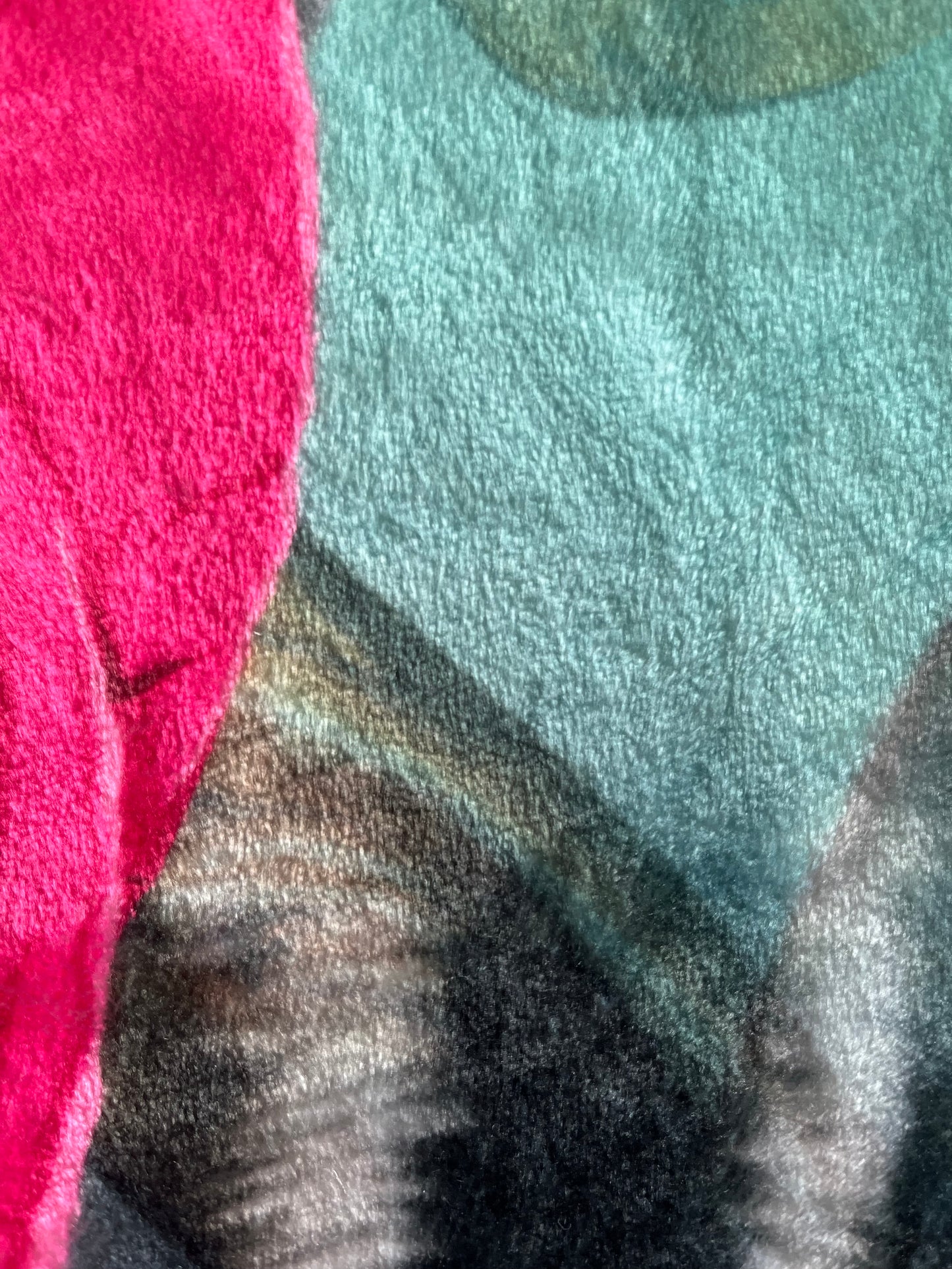 Stunning Victoria Jane Sherpa Peony Tiger Blanket