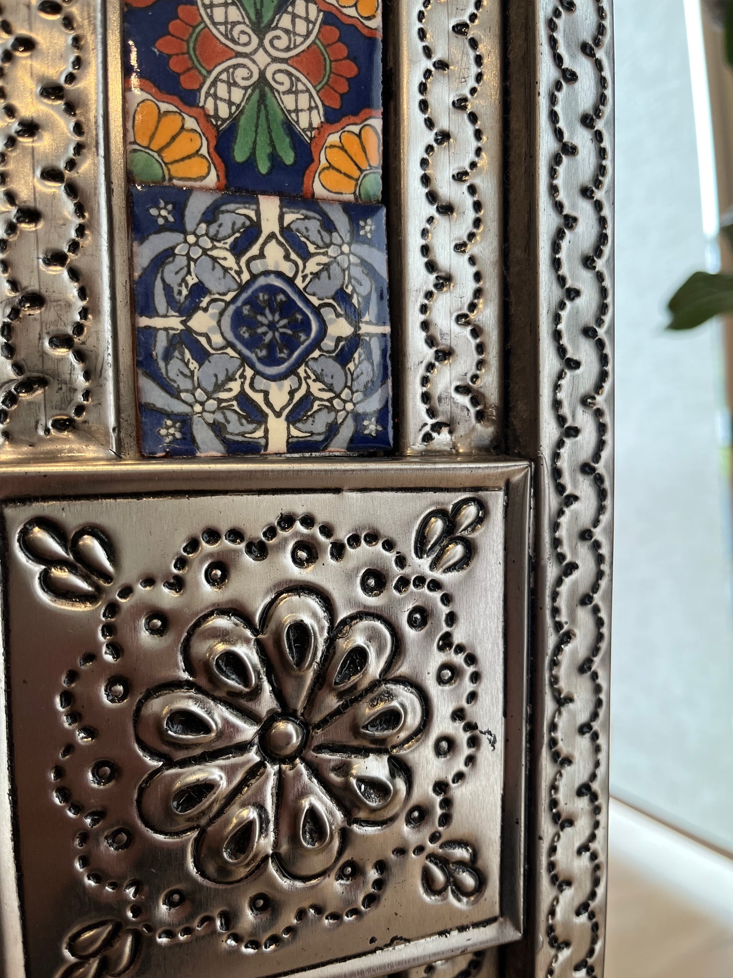 Beautiful Mexican Tin Mirror