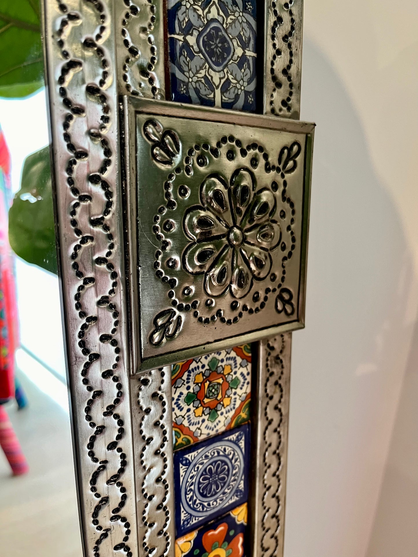 Beautiful Mexican Tin Mirror