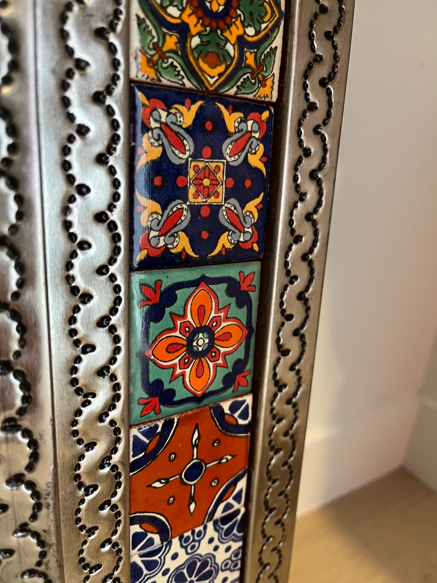 Beautiful Mexican Tin Mirror