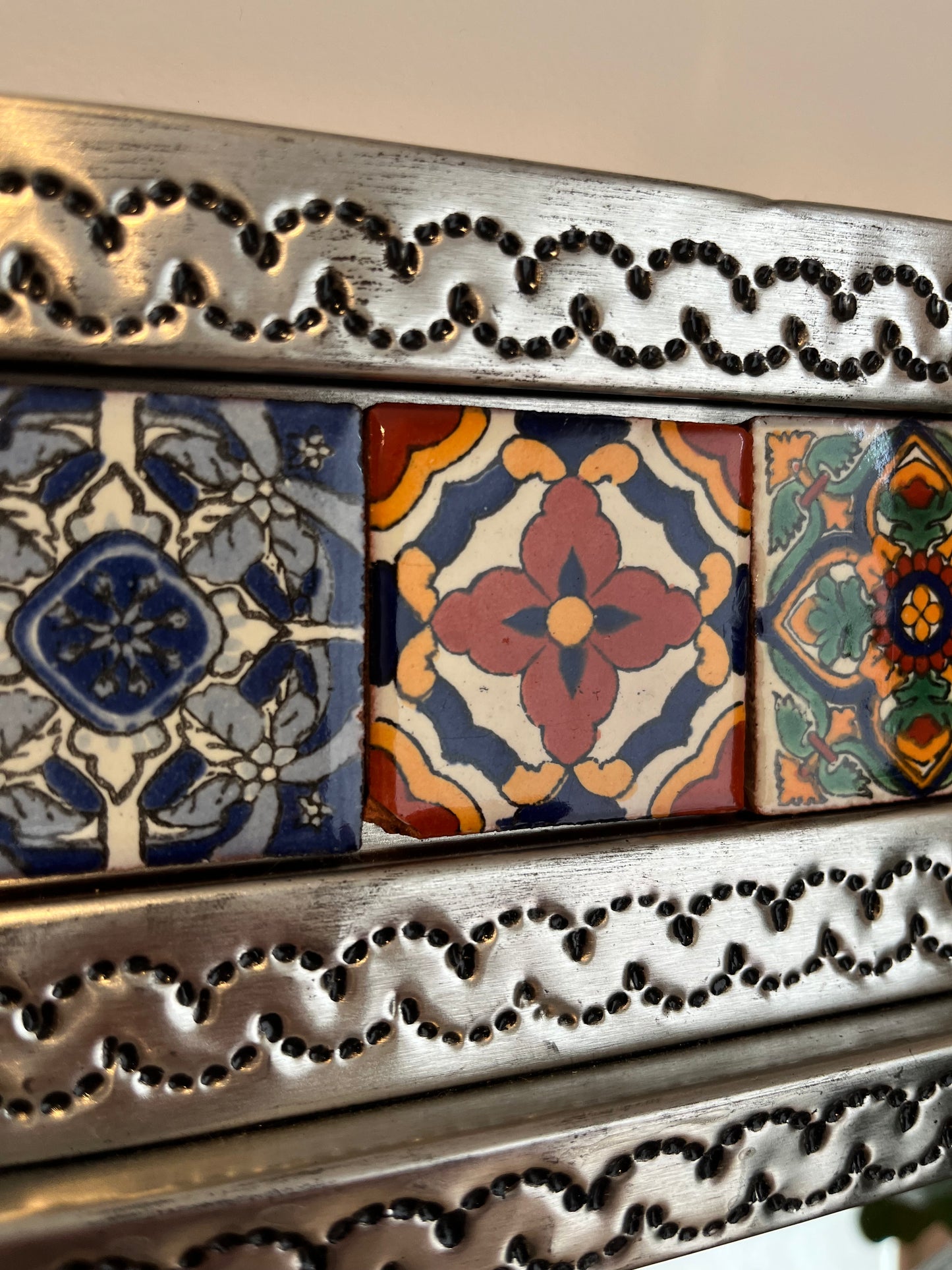 Beautiful Mexican Tin Mirror