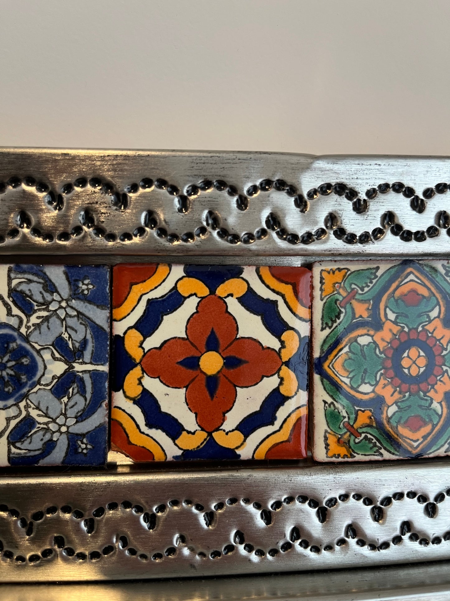 Beautiful Mexican Tin Mirror