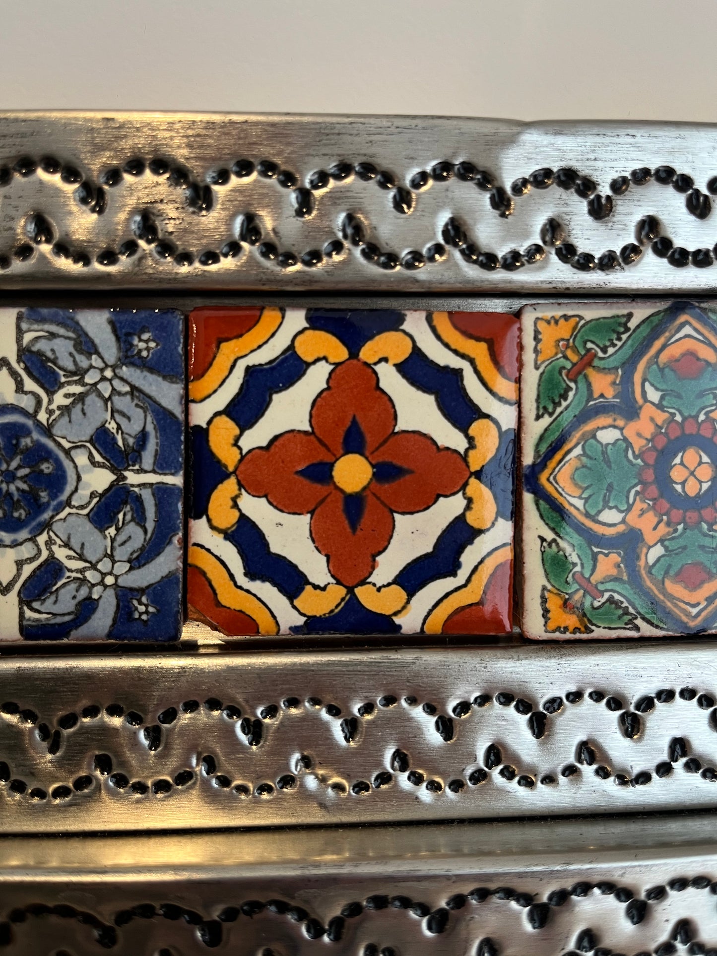 Beautiful Mexican Tin Mirror