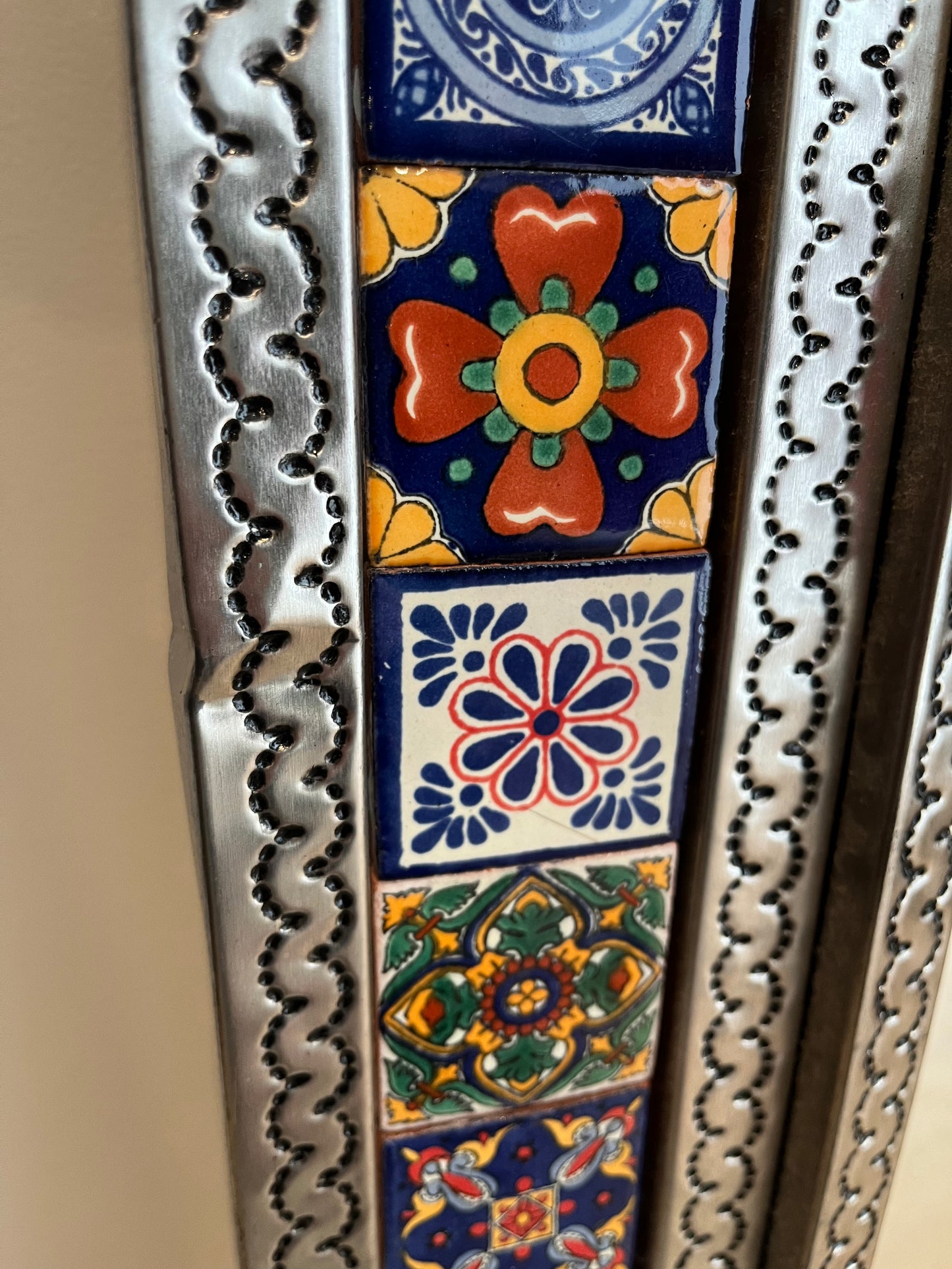 Beautiful Mexican Tin Mirror