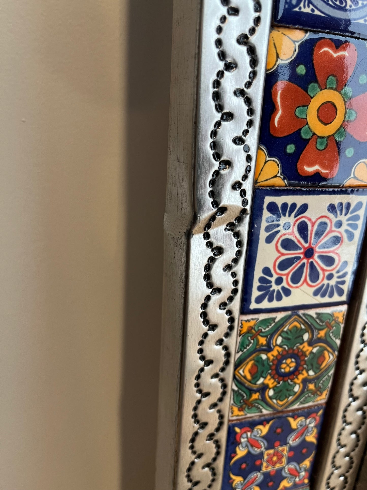 Beautiful Mexican Tin Mirror