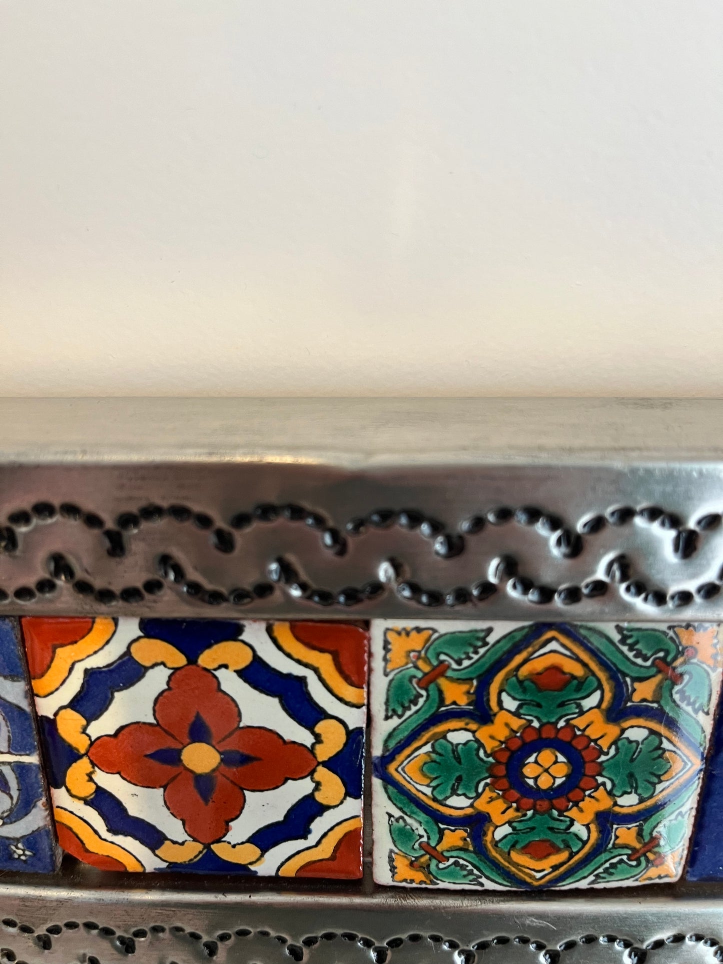 Beautiful Mexican Tin Mirror