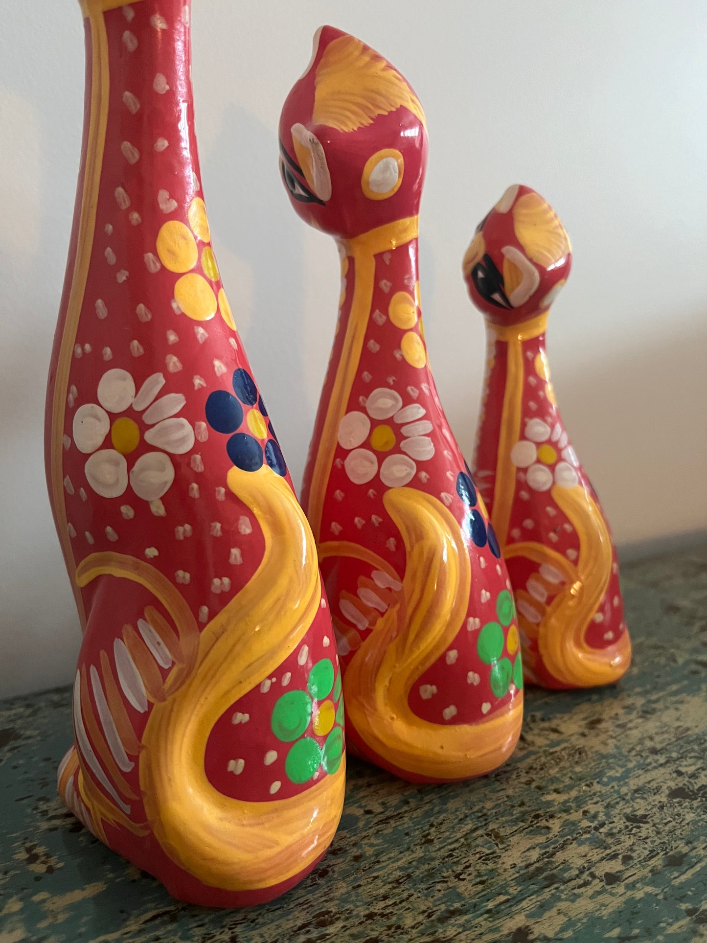 Mexican Hand Painted Cats