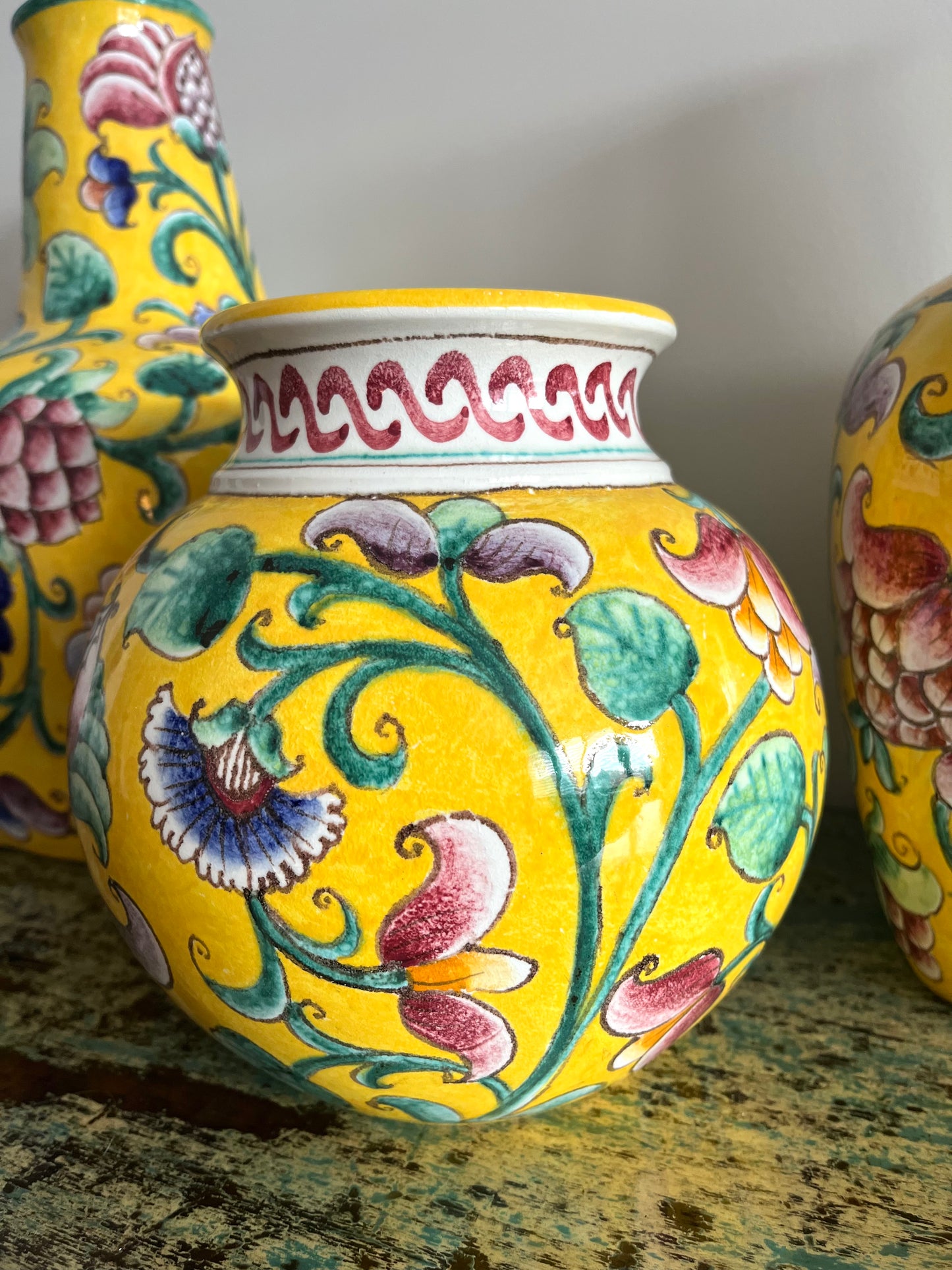 Stunning Trio of Vases