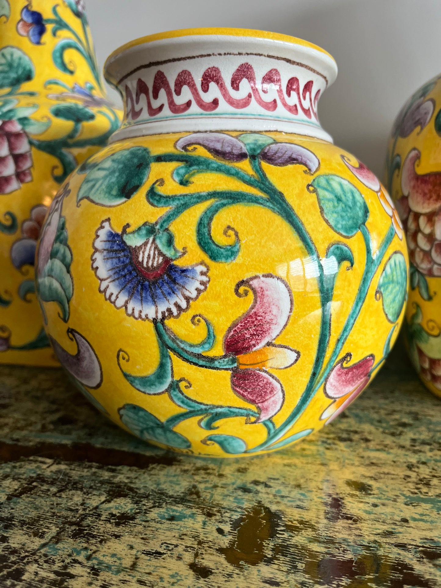 Stunning Trio of Vases