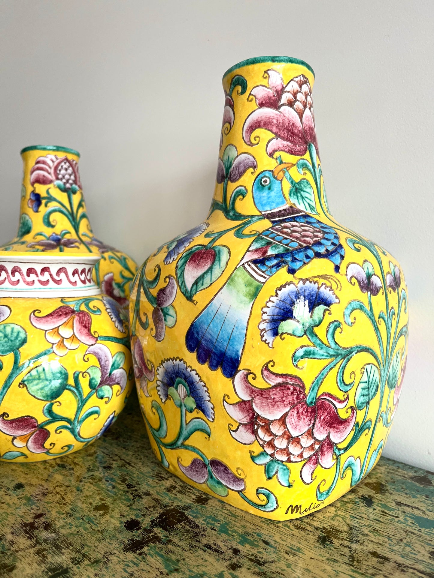 Stunning Trio of Vases