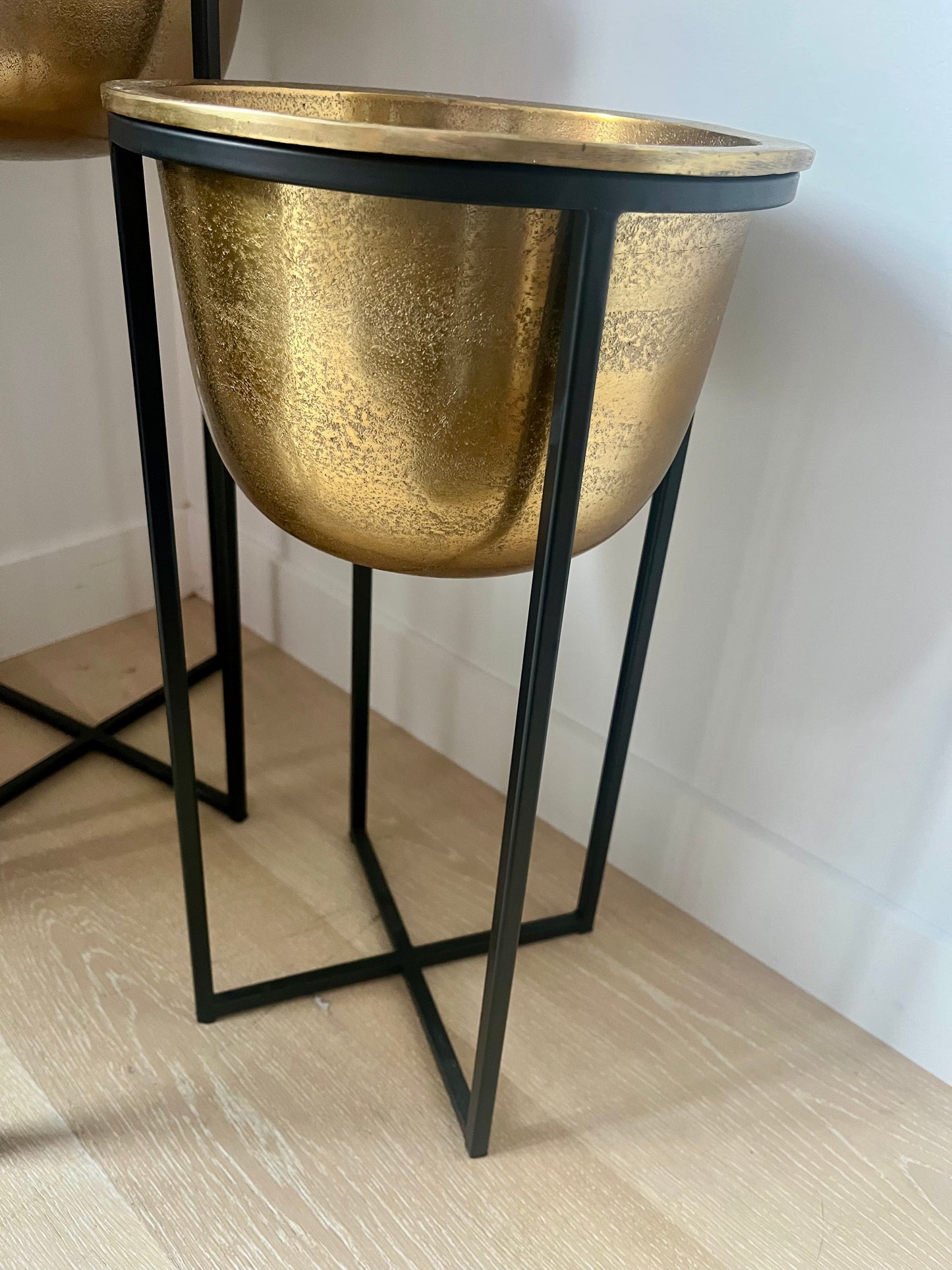 Stunning Trio of Standing Planters