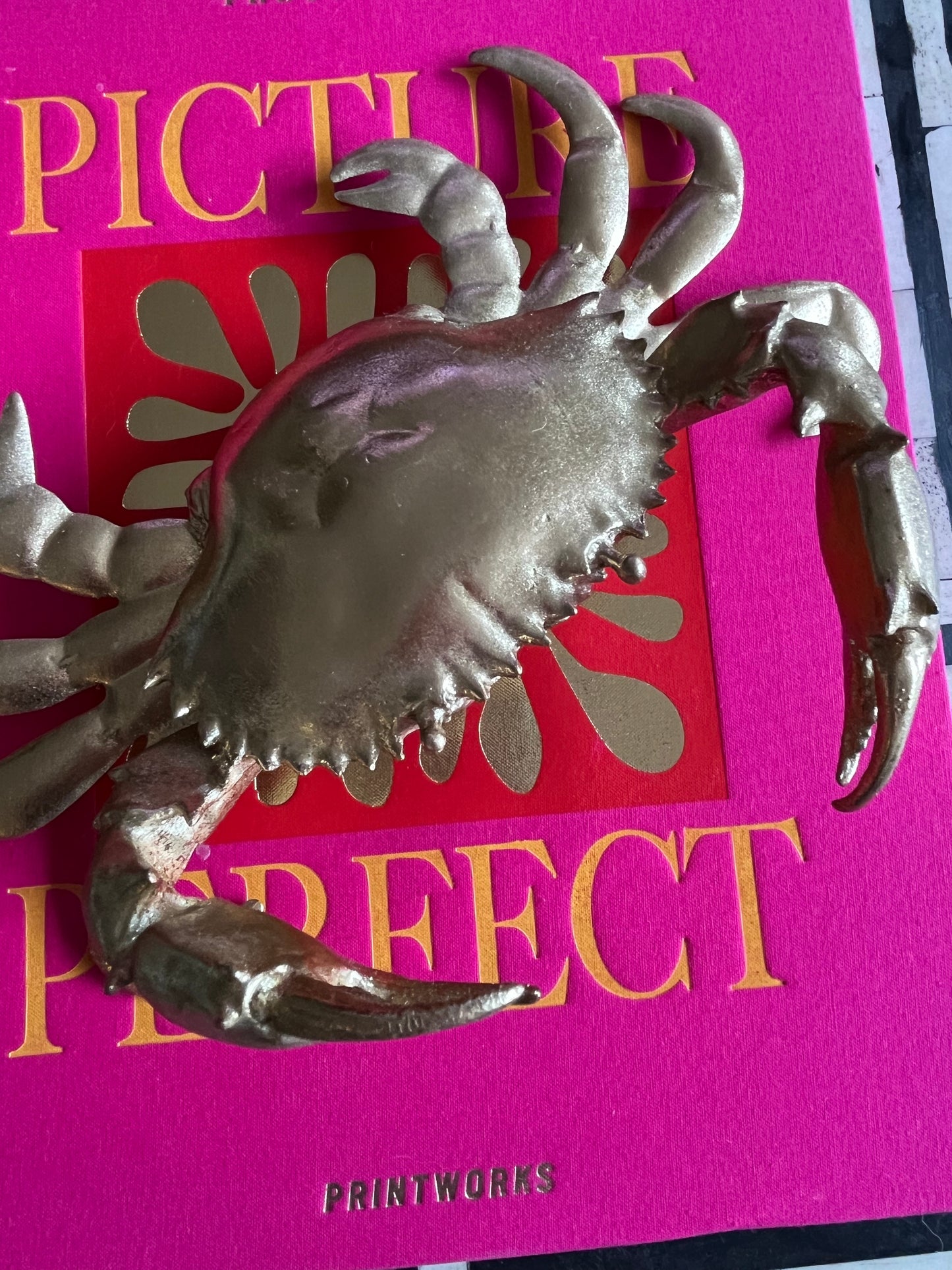 Gorgeous Gold Crab Decor