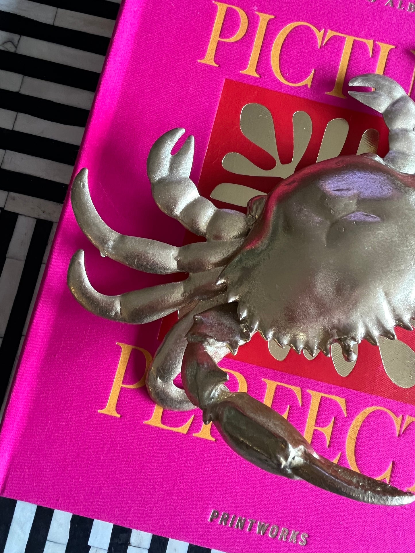Gorgeous Gold Crab Decor