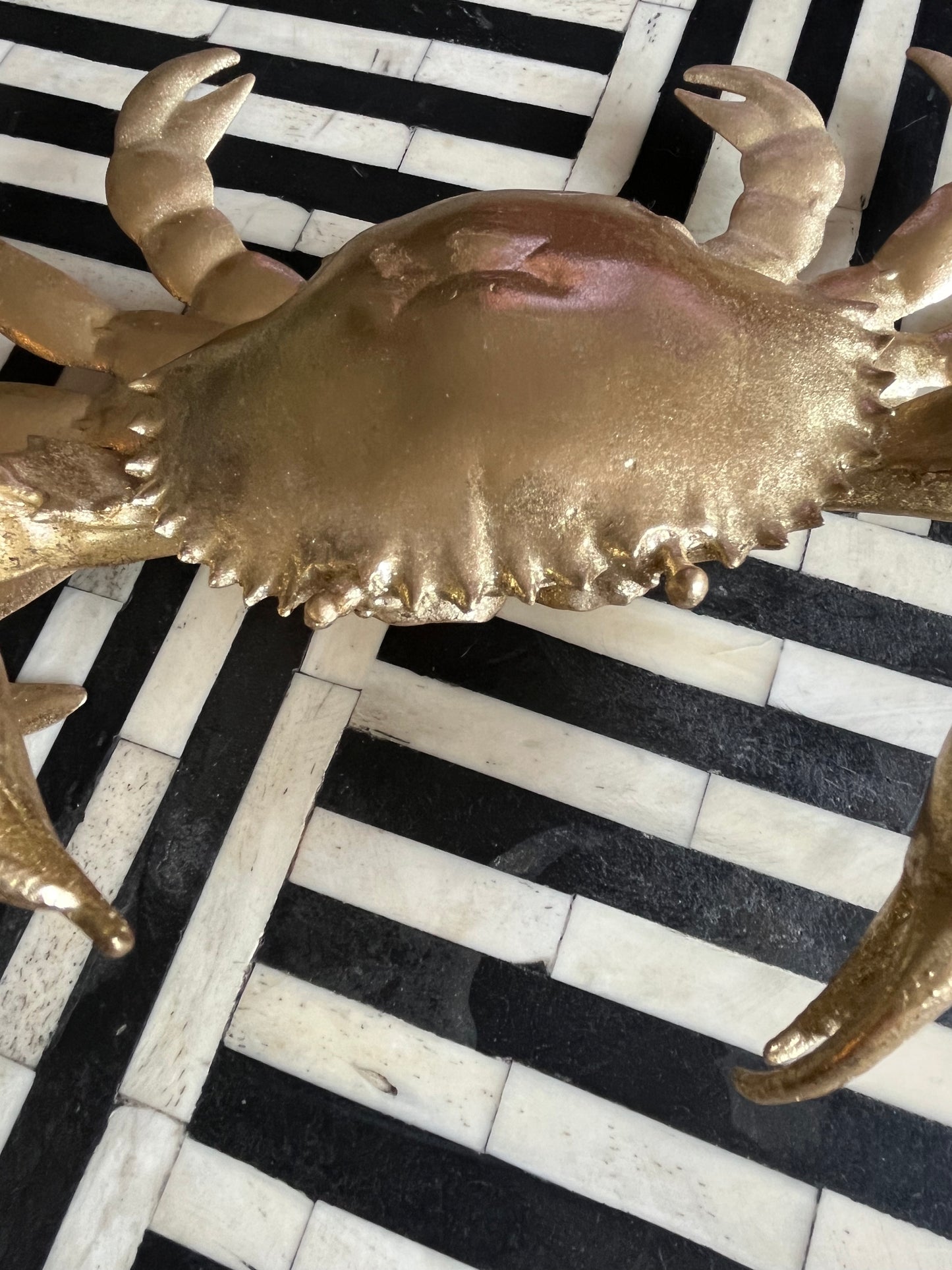 Gorgeous Gold Crab Decor