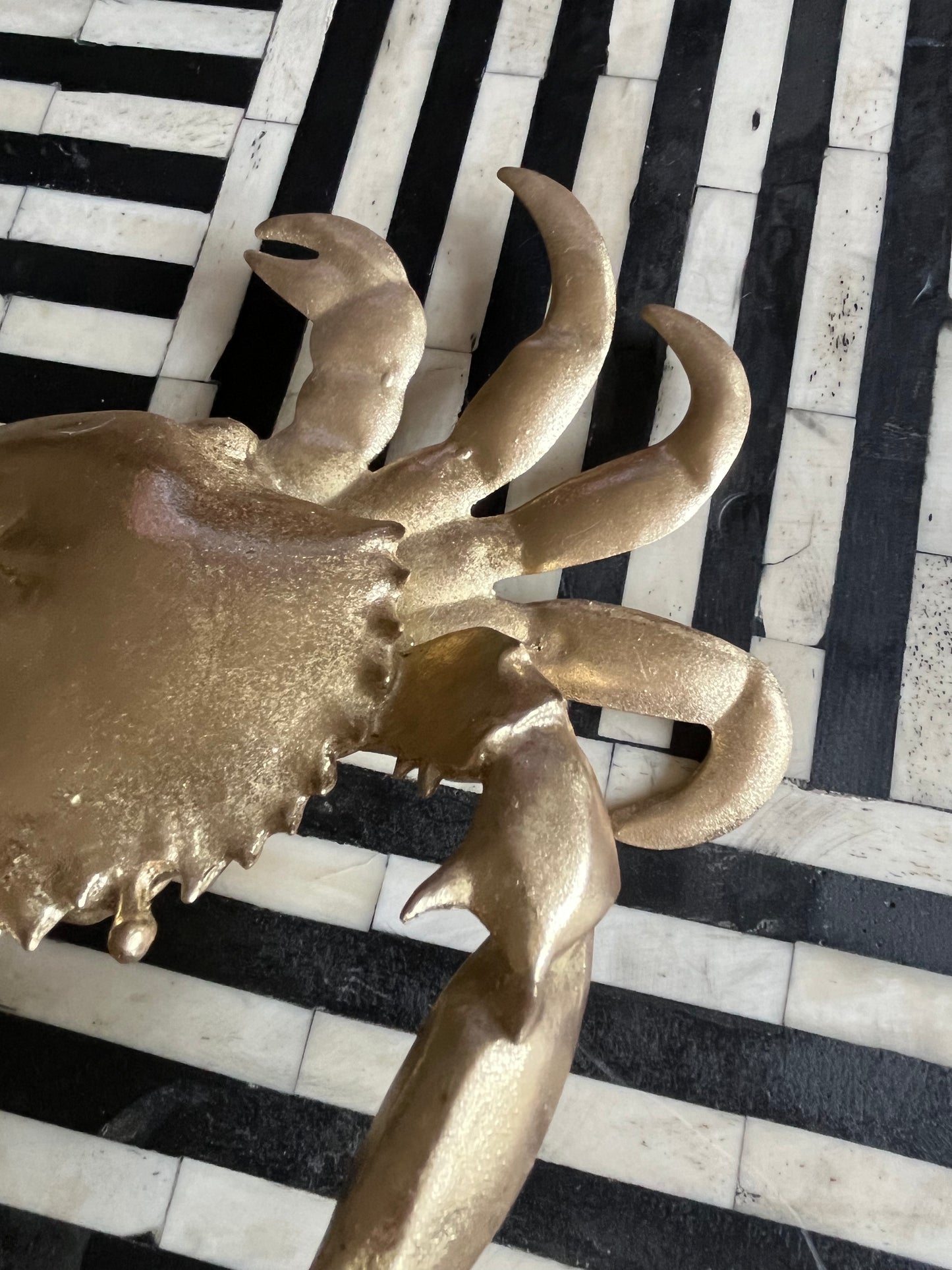 Gorgeous Gold Crab Decor