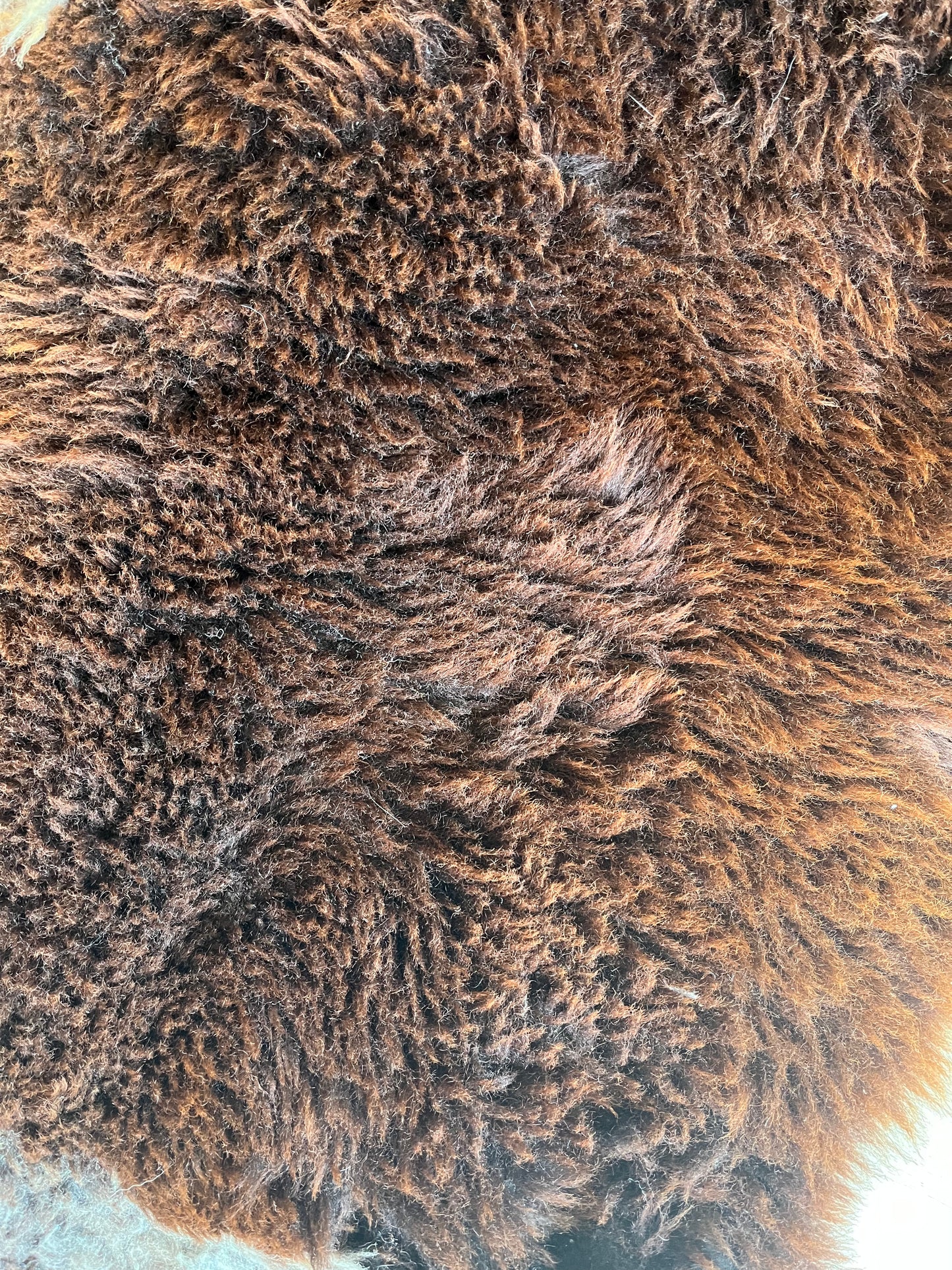 Brown and Beautiful Sheepskin Rug