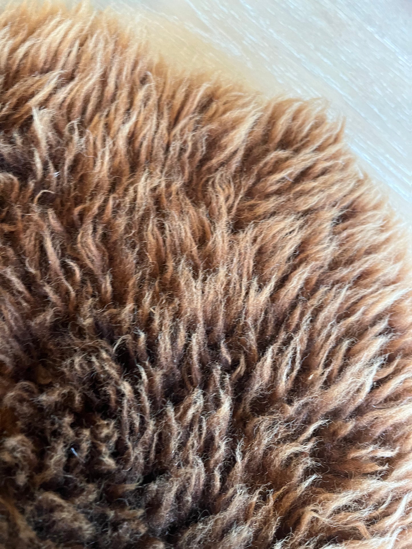 Brown and Beautiful Sheepskin Rug