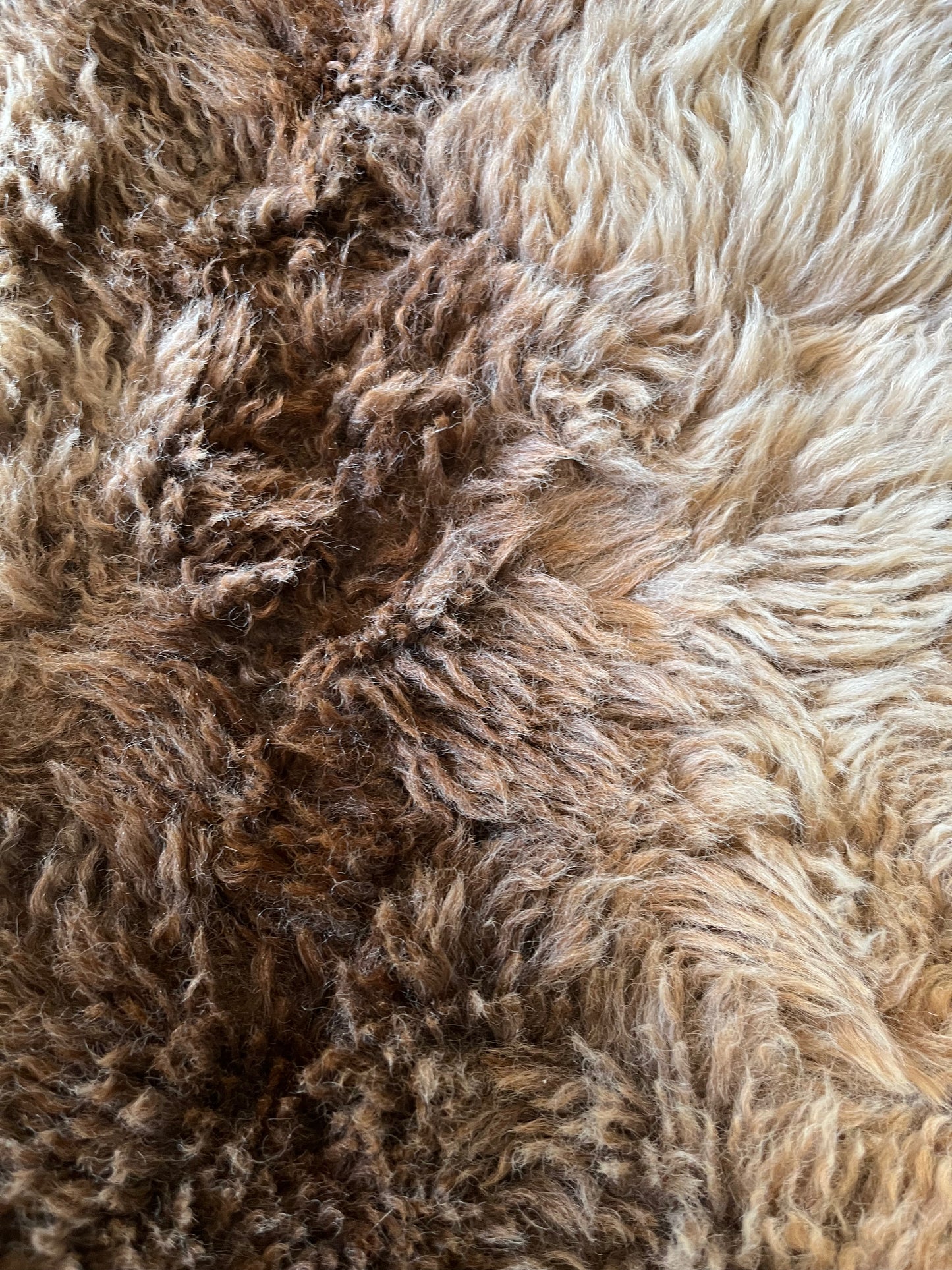 Brown and Beautiful Sheepskin Rug