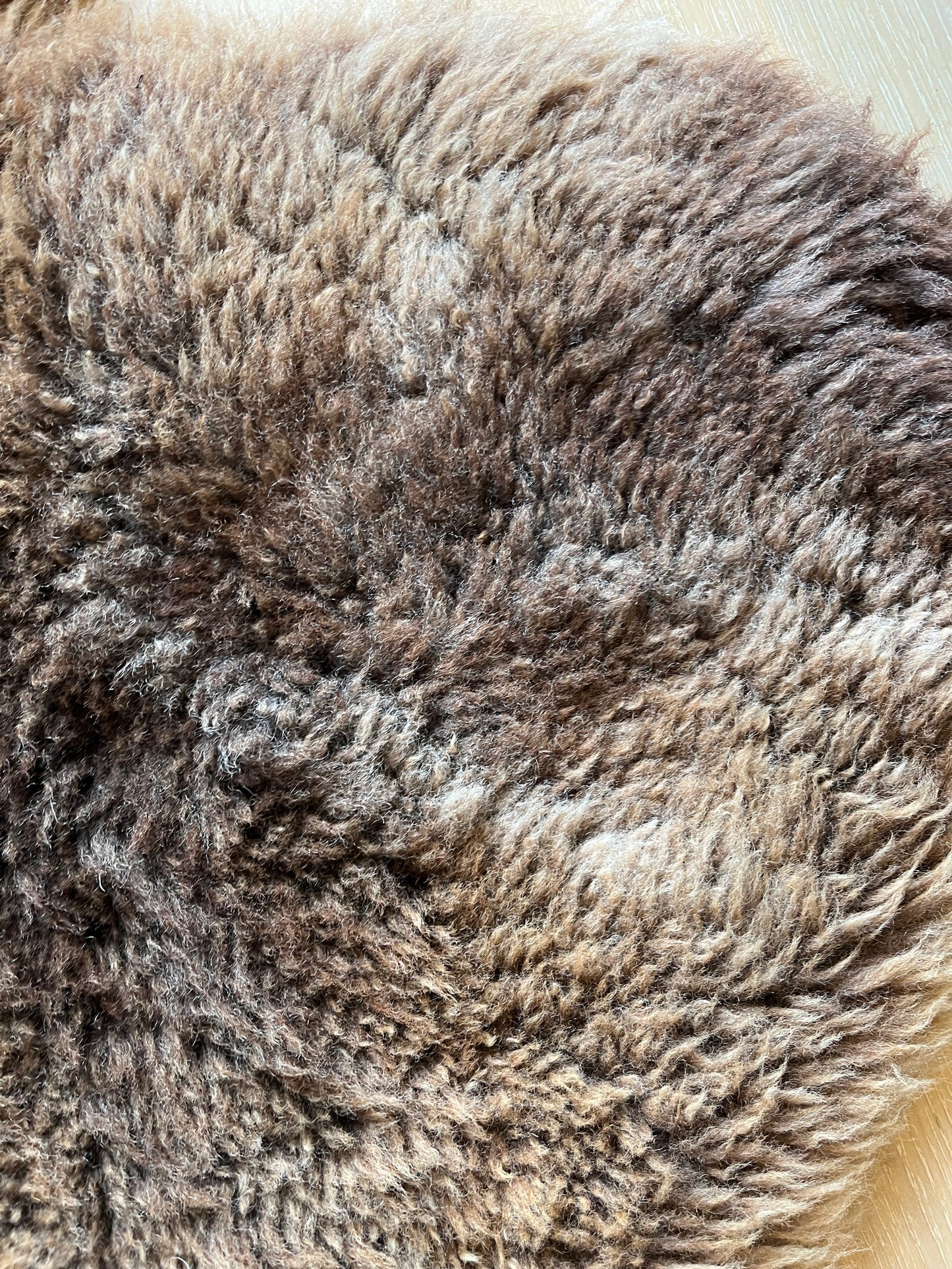 Brown and Beautiful Sheepskin Rug