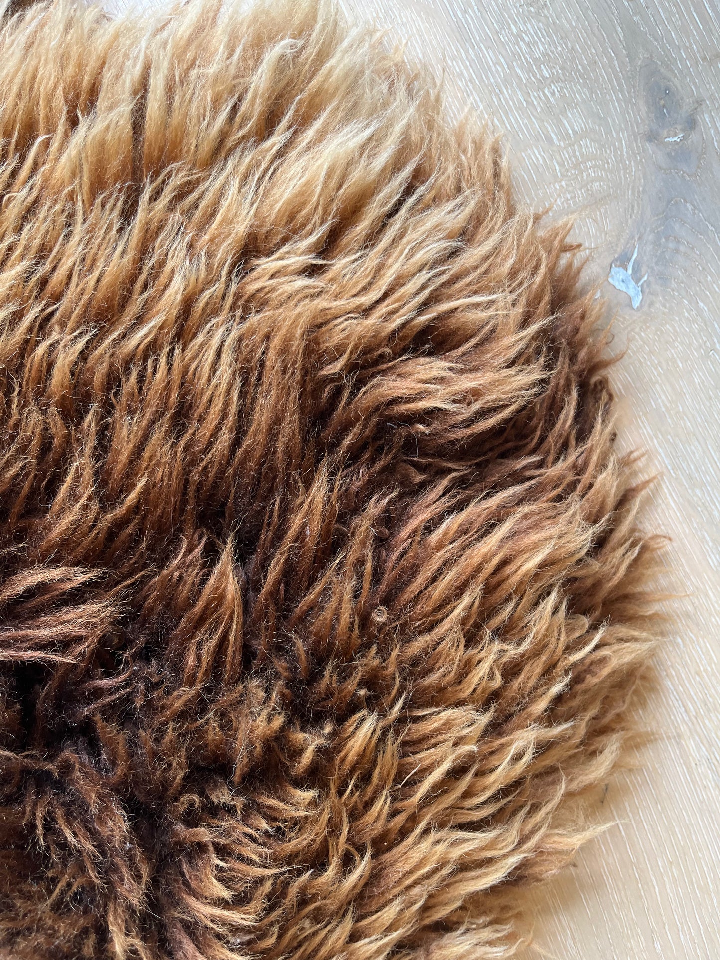 Brown and Beautiful Sheepskin Rug