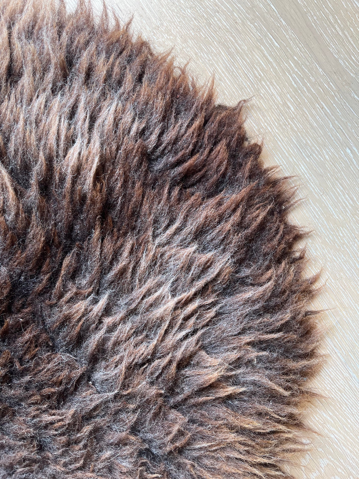 Brown and Beautiful Sheepskin Rug