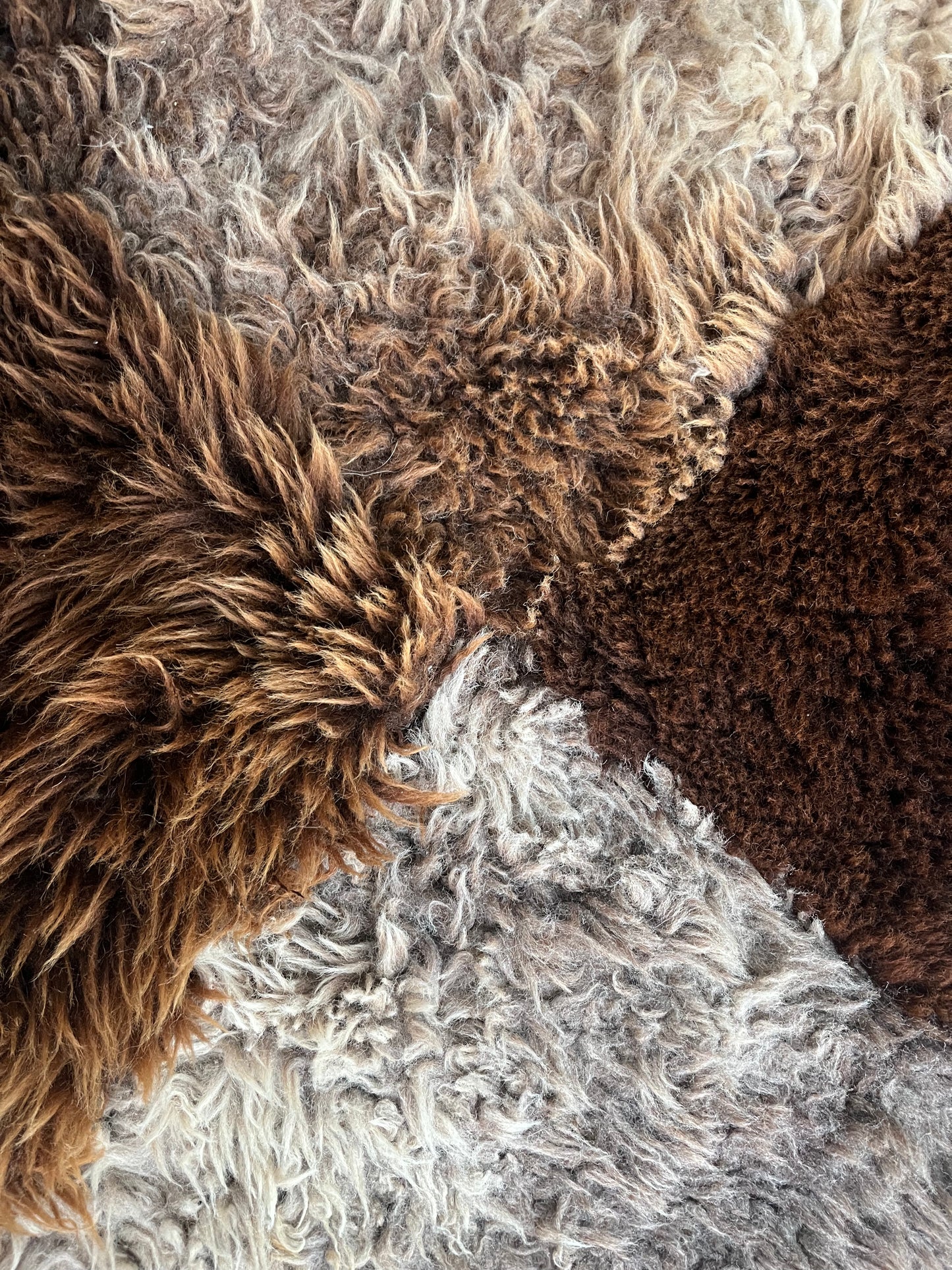 Brown and Beautiful Sheepskin Rug