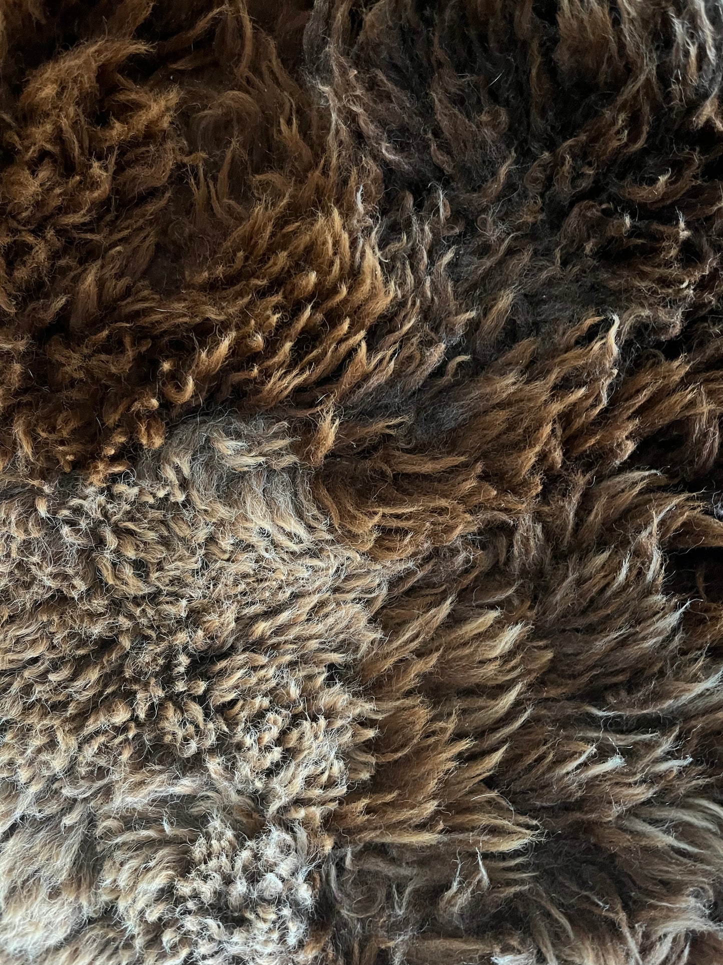 Brown and Beautiful Sheepskin Rug