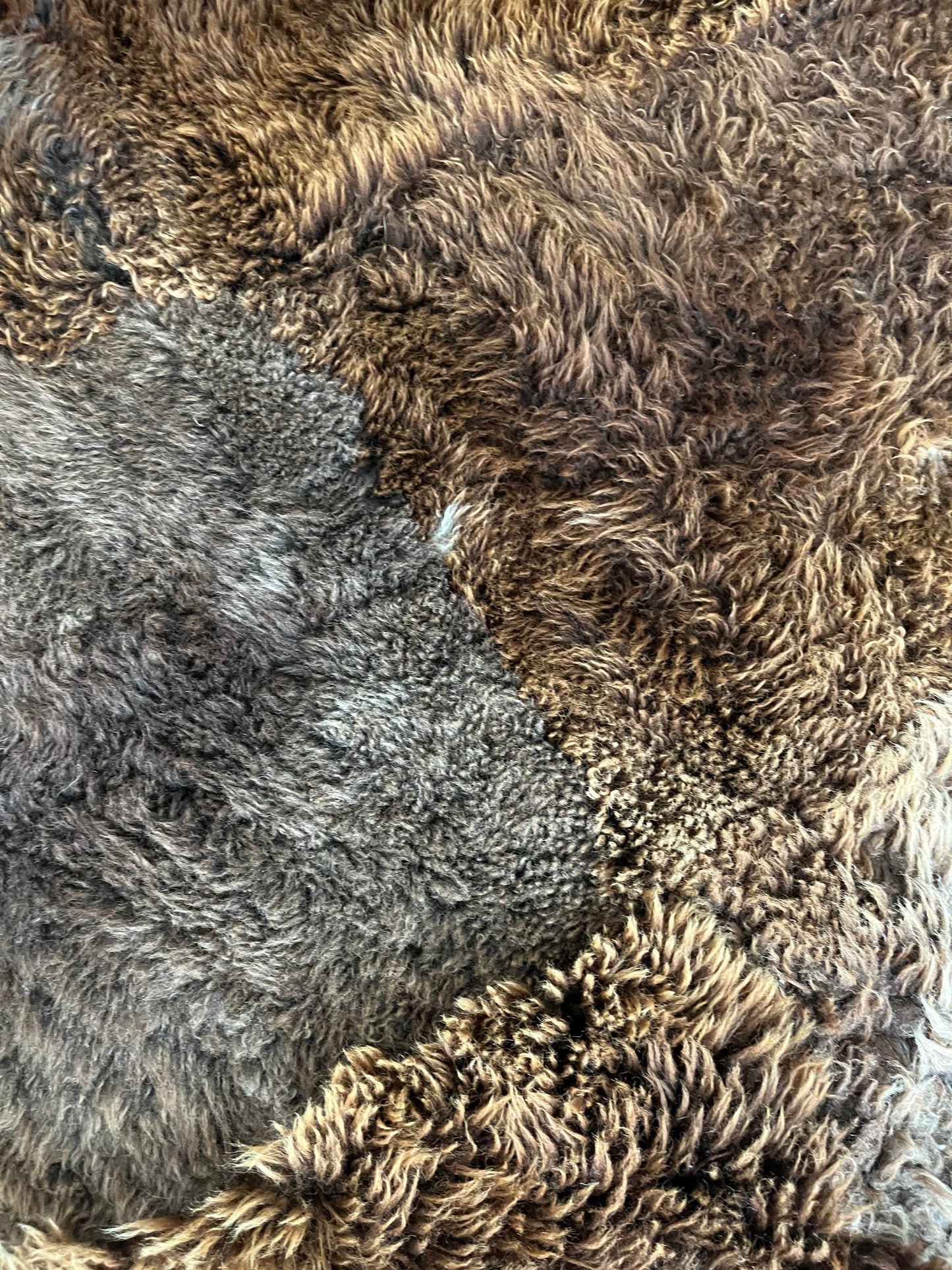 Brown and Beautiful Sheepskin Rug