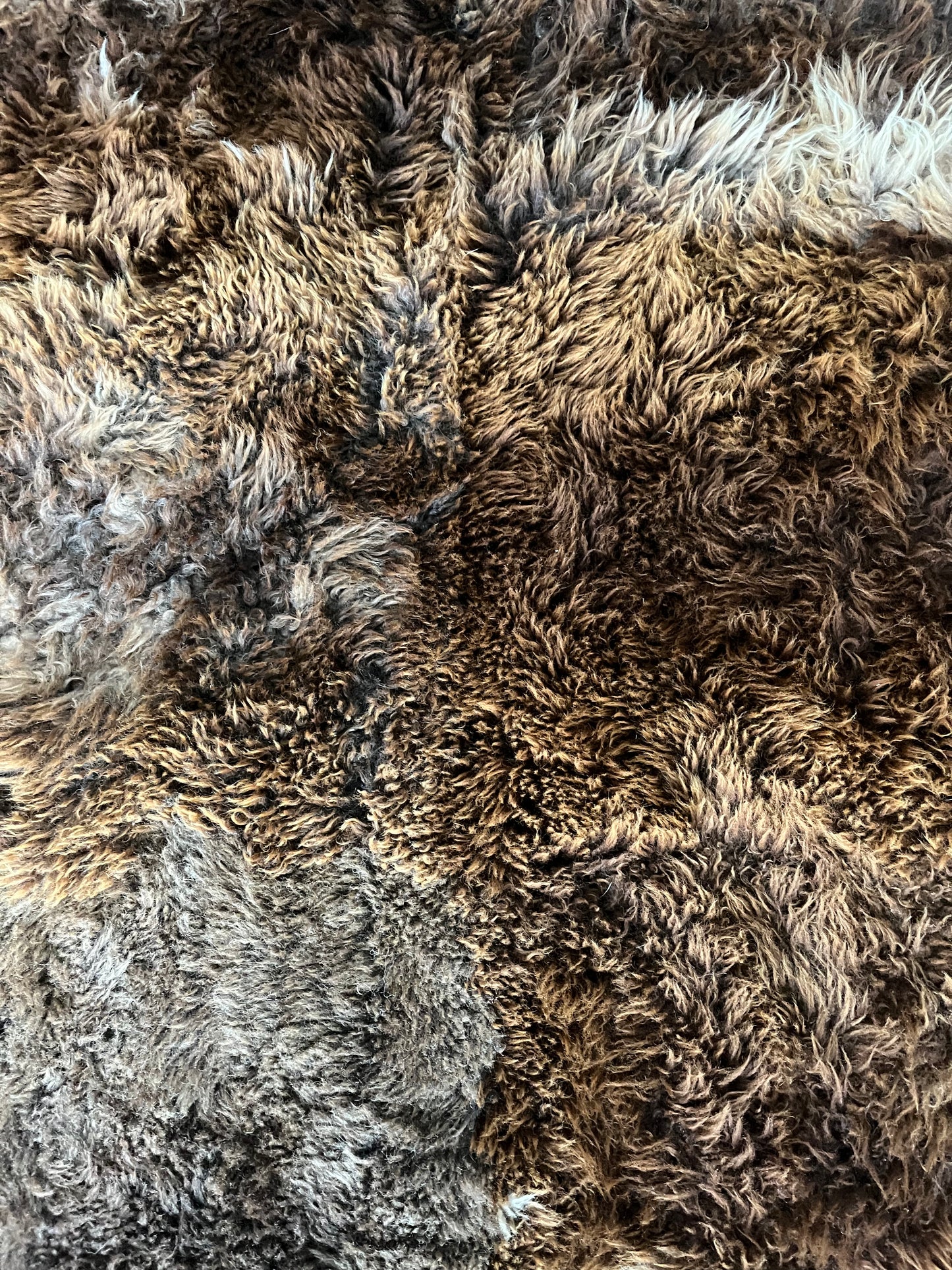 Brown and Beautiful Sheepskin Rug