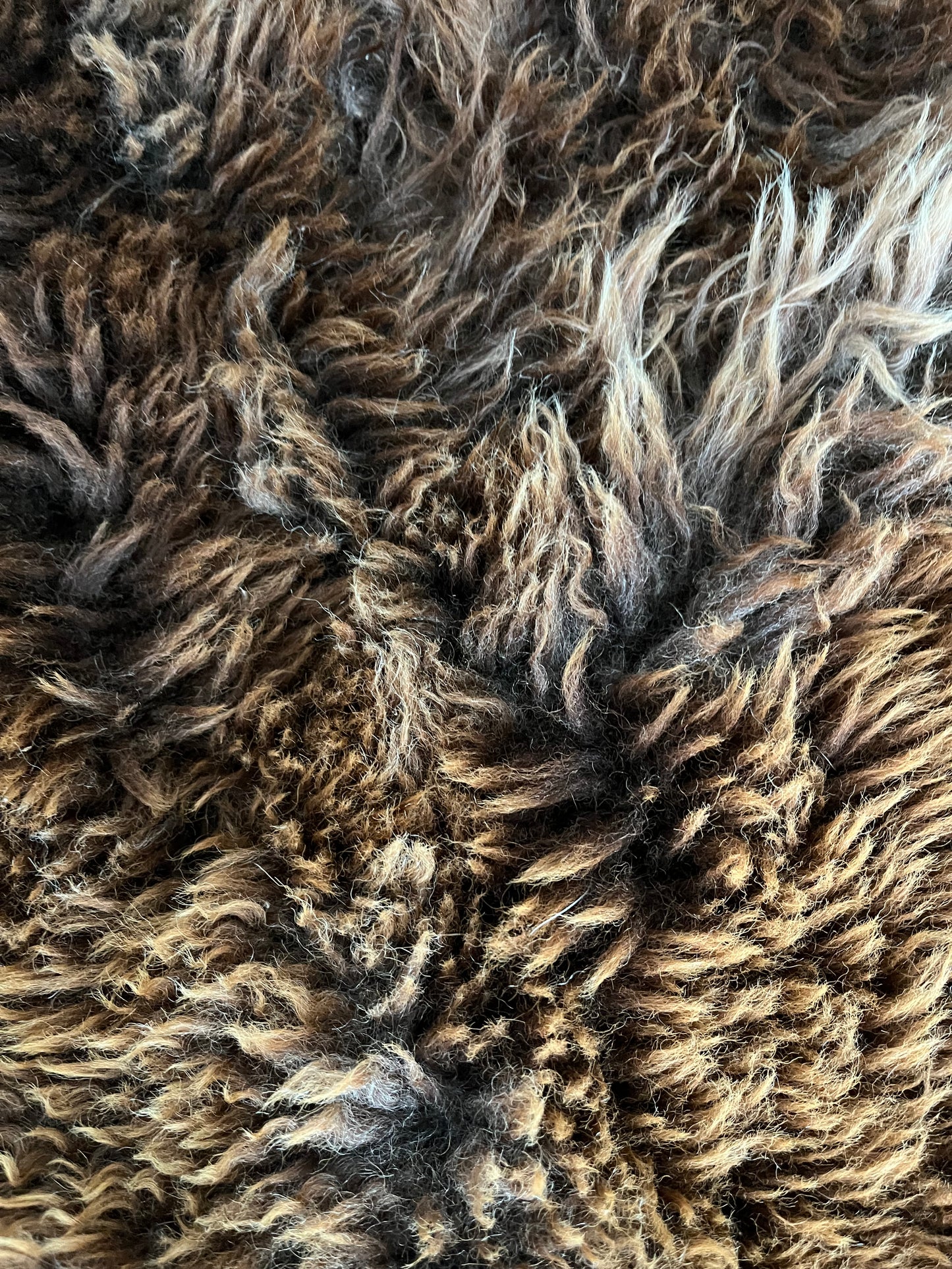 Brown and Beautiful Sheepskin Rug